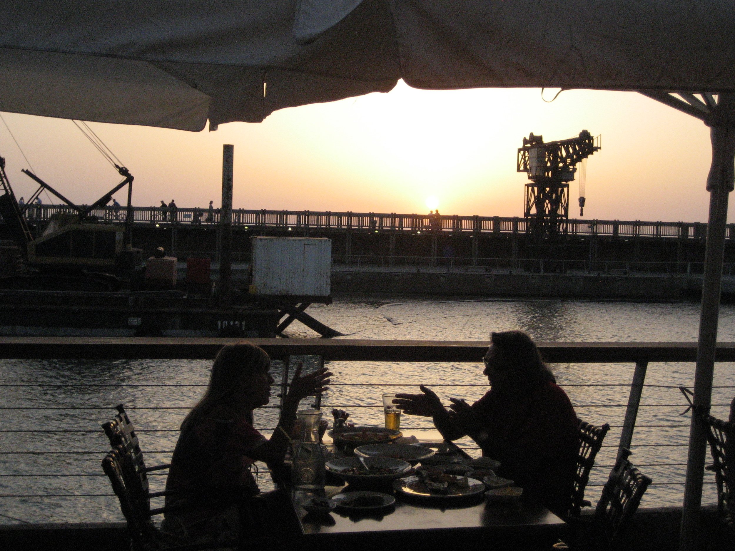 Dinner at the Harbor, Tel Aviv