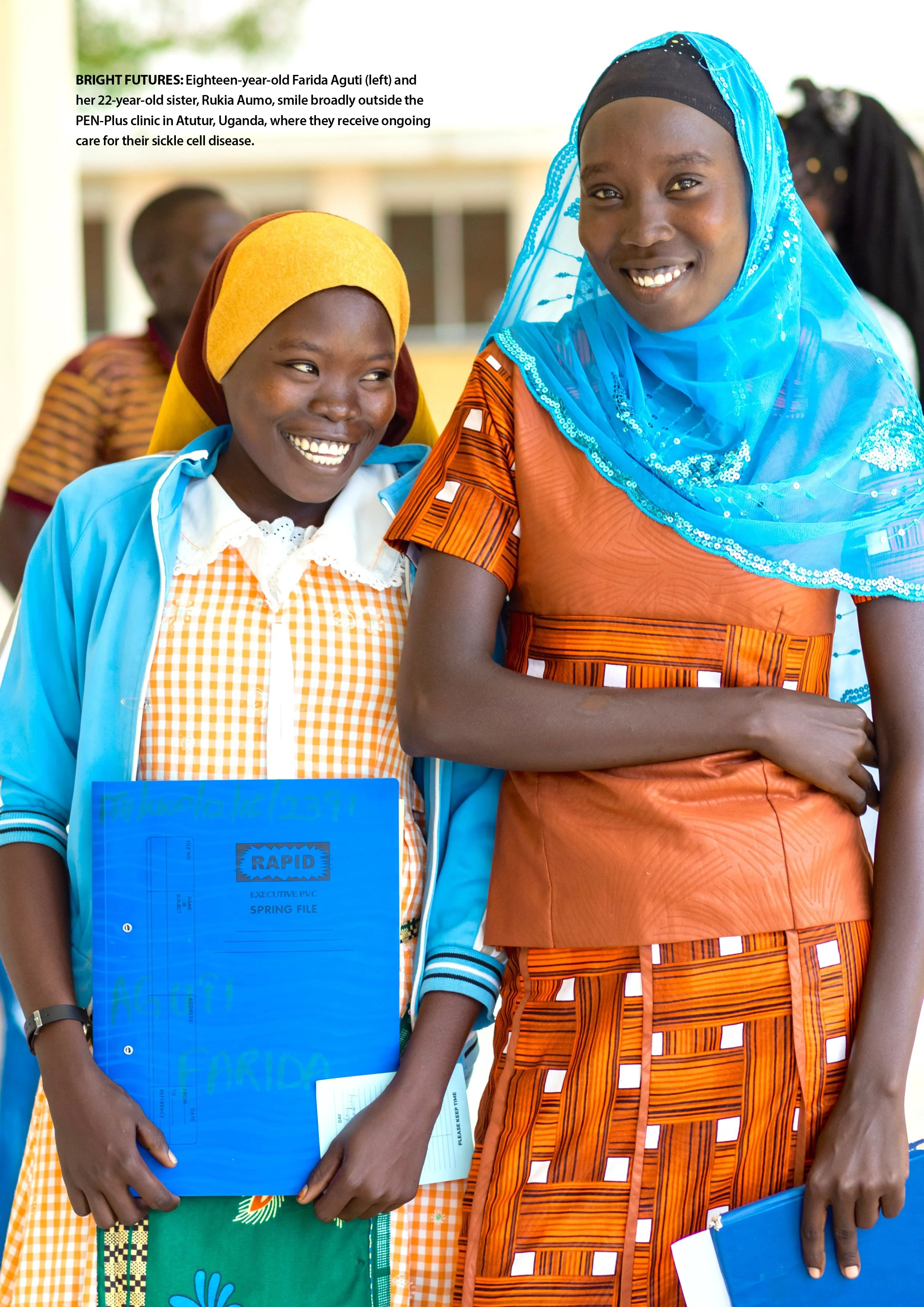 Farida Aguti (left) and her sister, Rukia Aumo