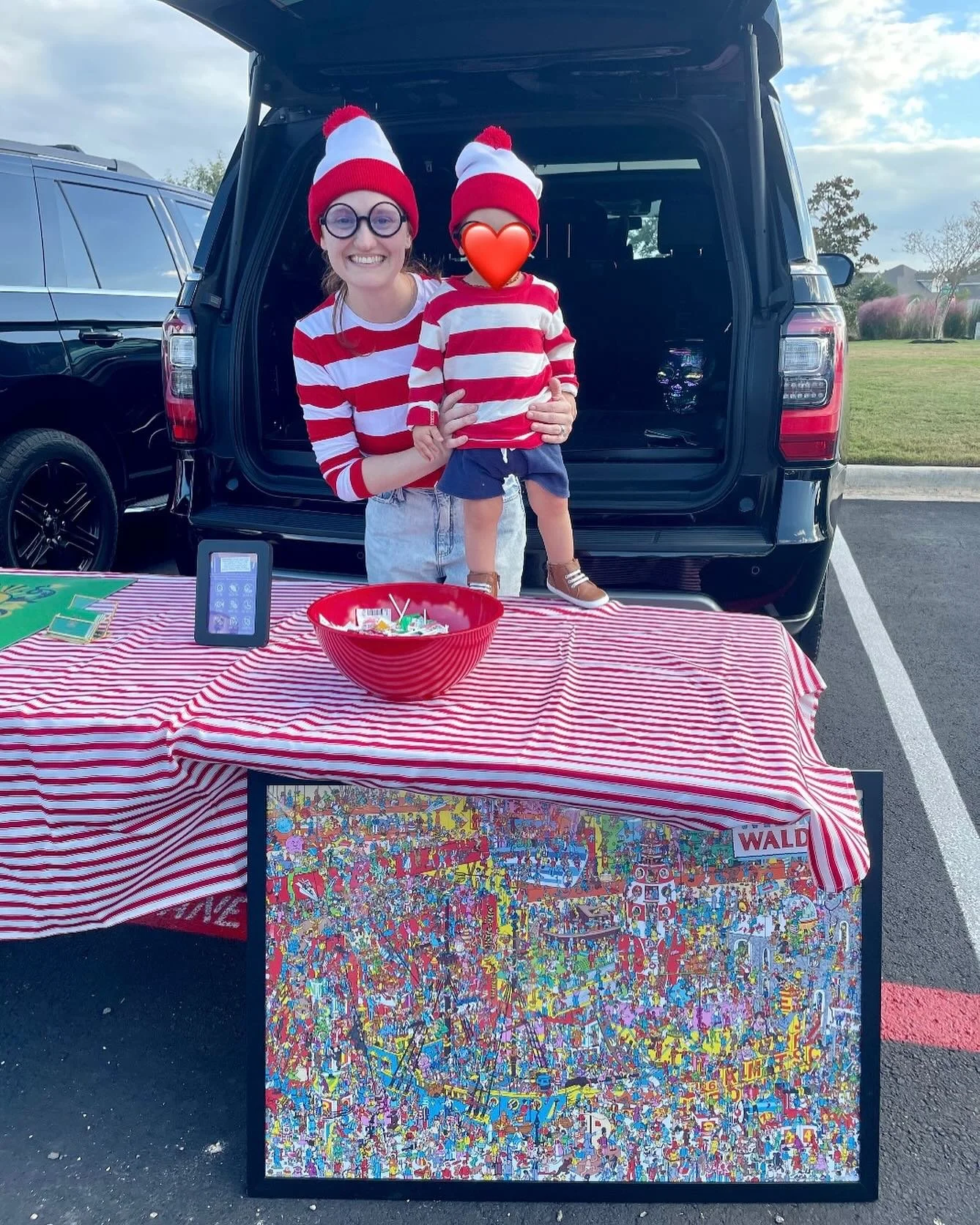 Where&rsquo;s Waldo?! ❤️🤍 We had a blast at @meyerranchnb Trunk or Treat tonight. Saw so many good friends and homeowners from my Tri Pointe days in the neighborhood, and it was fun to be back as a vendor with McGreevy Properties!
