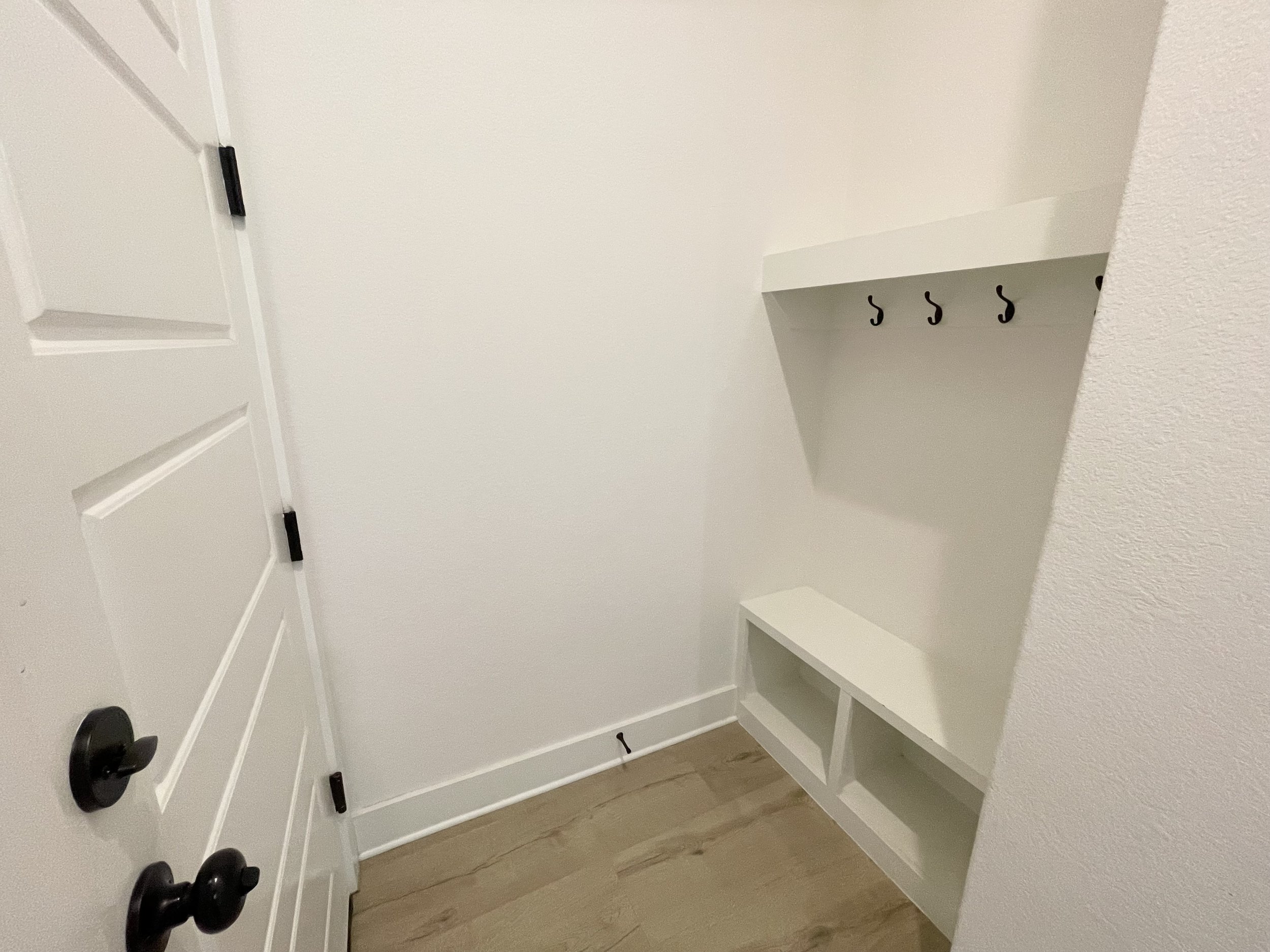 Backpack Rack leading to Garage