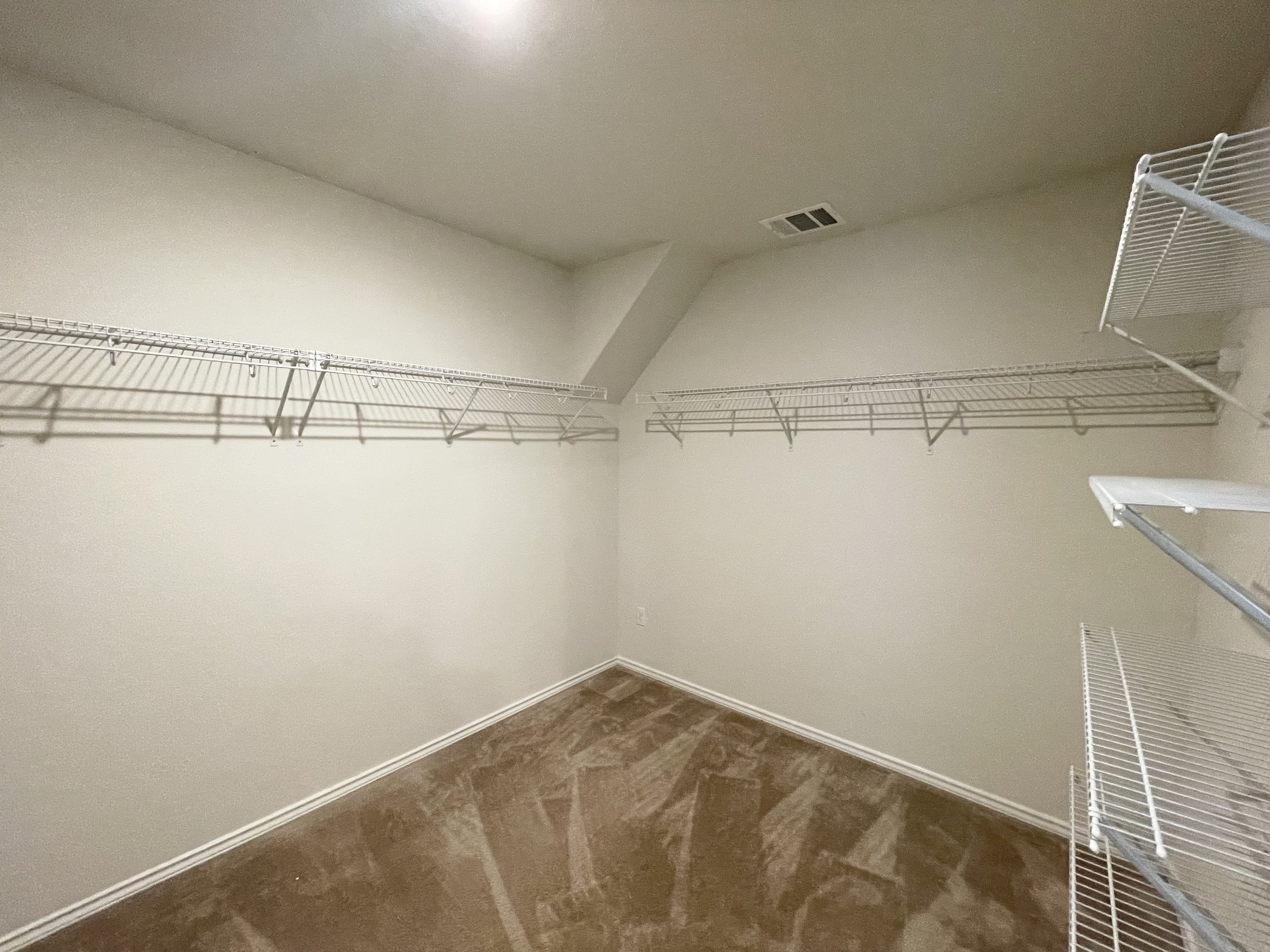 Primary closet