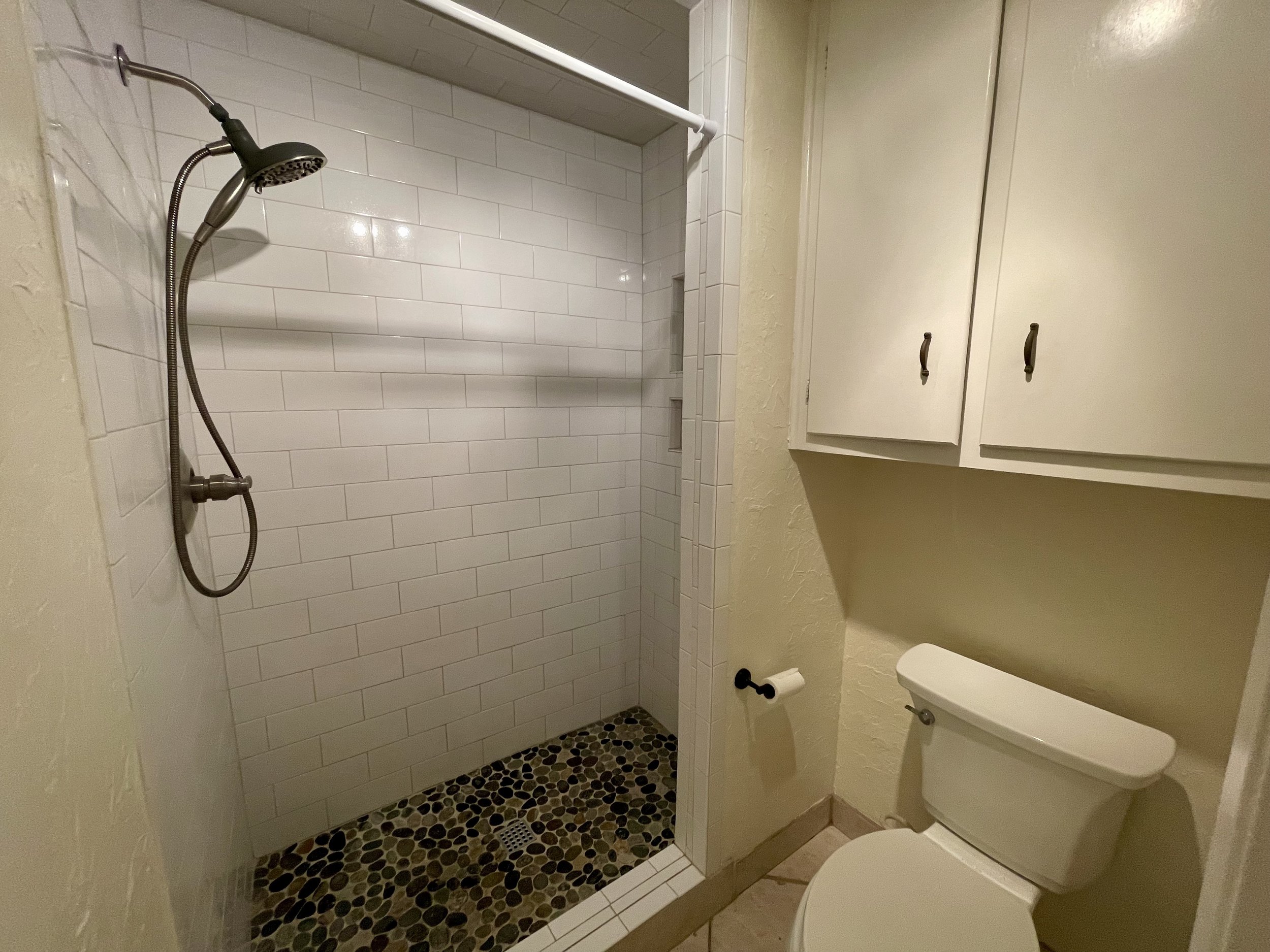 Primary shower.