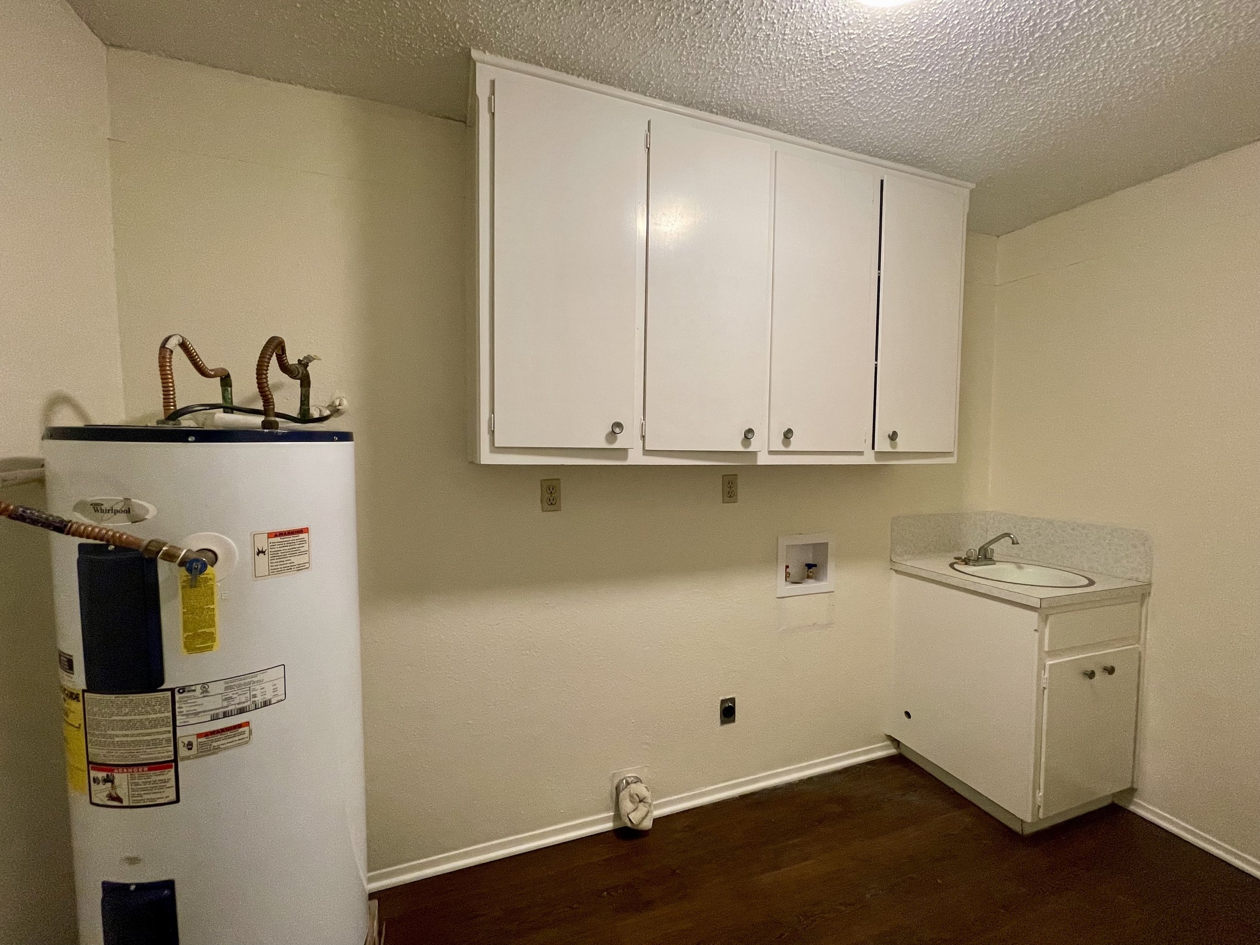 Laundry hookups available (all electric).