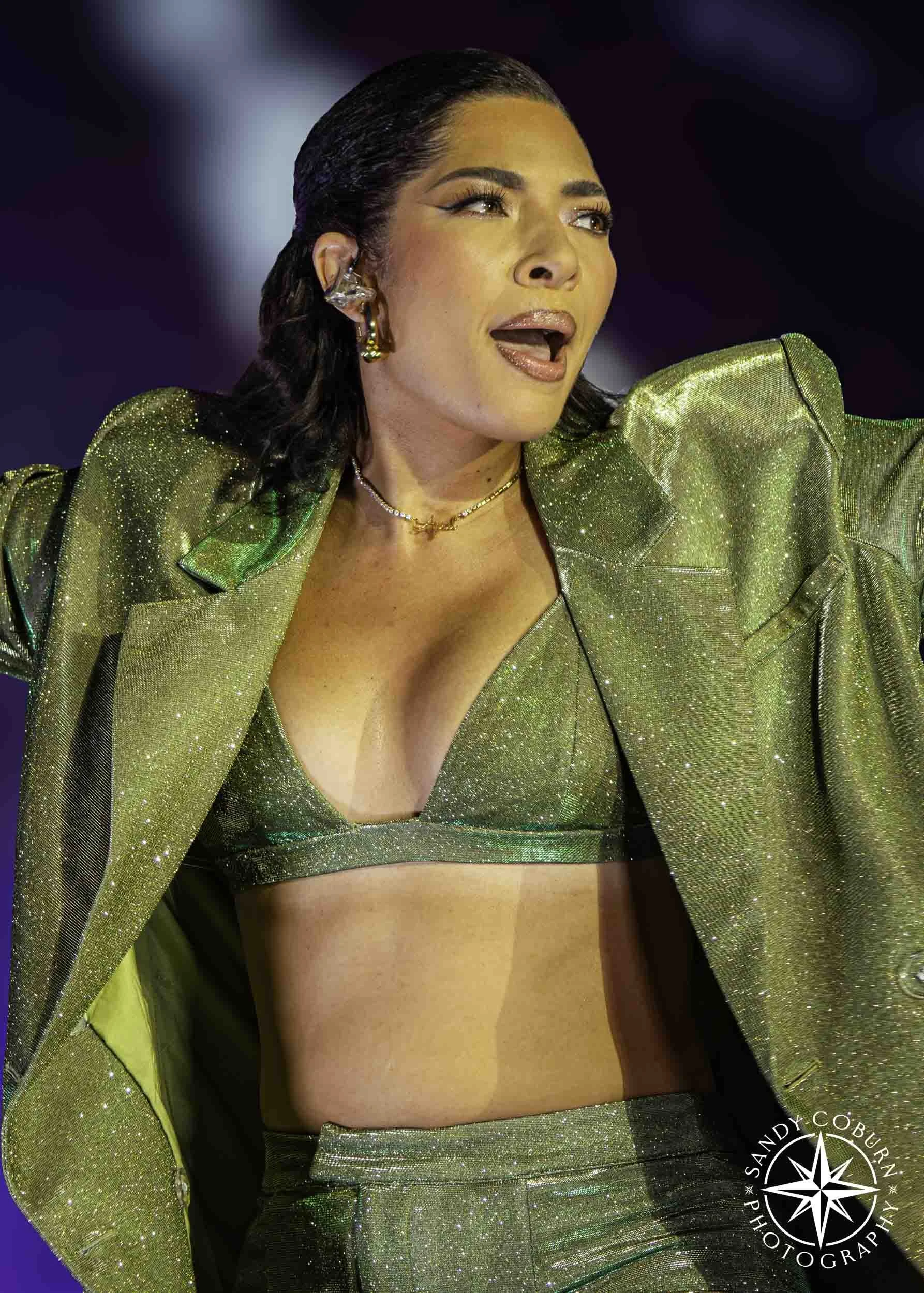 April Darby, Dutch/American singer, actress, and television star, performing at the WorldPride Unity Concert