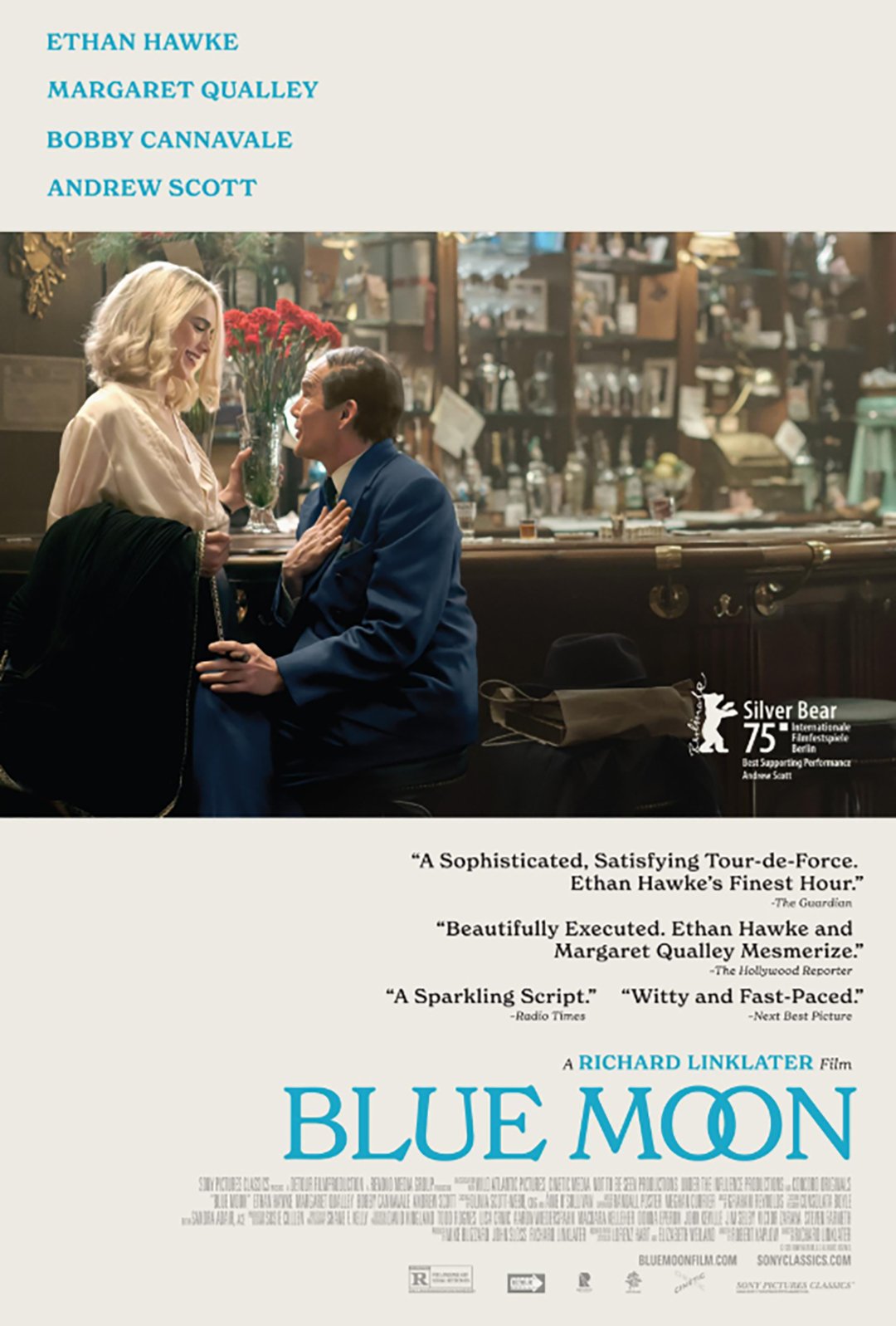 Blue Moon Richard Linklater Oscar nominations Ethan Hawke Sony Pictures Classics