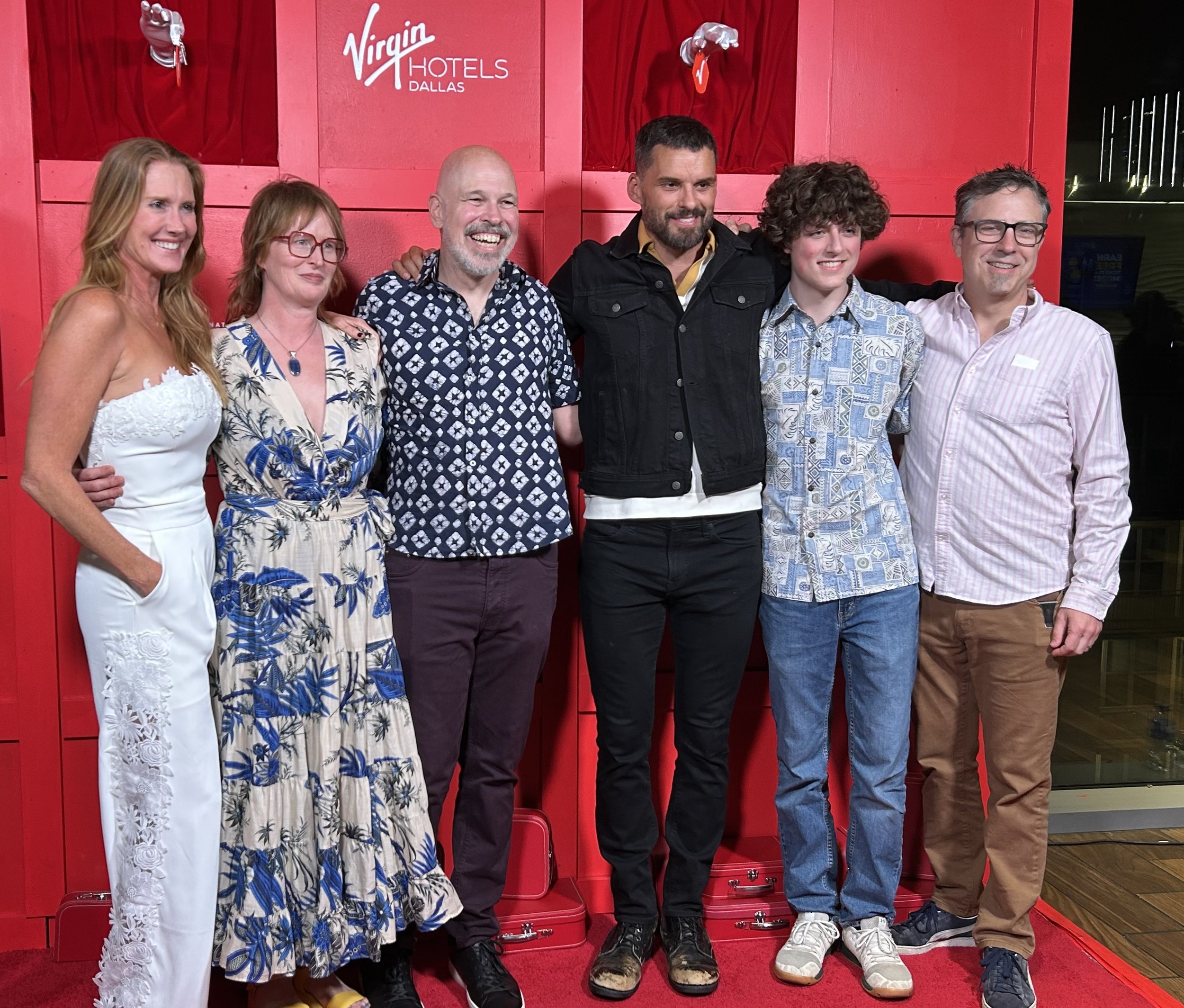 Red carpet DIFF 2025 The Long Shot Premiere Austin Nichols Jennifer Kuczaj Dallas Stuck On On