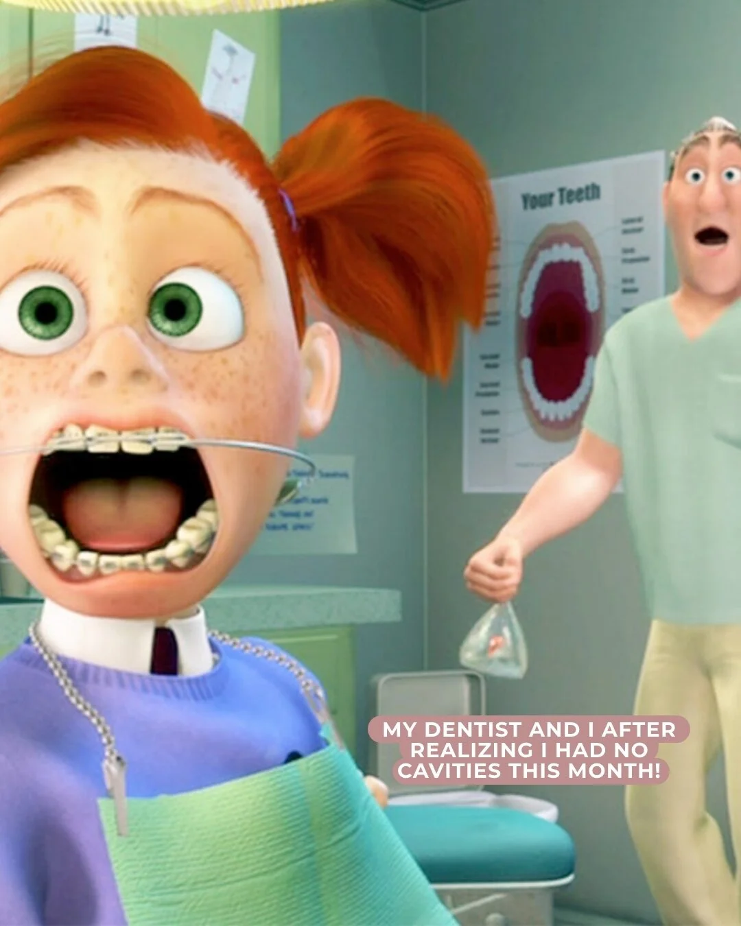 ... and just like that, Darla was speechless! 👀🫢🦷⁠
・⁠
・⁠
・⁠
#findingnemo #nemo #findingnemomeme #disneymeme #disney #findingdory #pixar #toystory #dory #clownfish #fish #cars #monstersinc #disneyland #reef #disneyworld #disneypixar #theincredibles