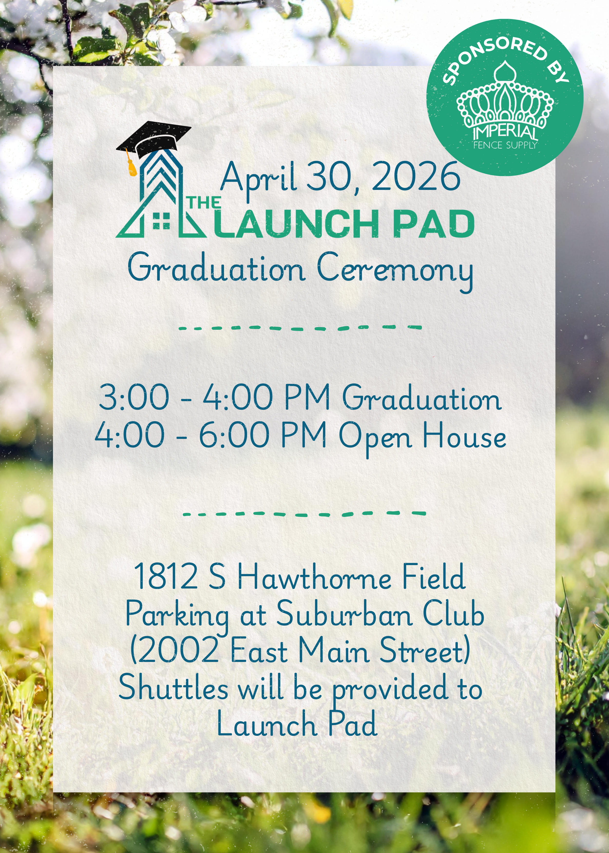 The Launch Party: Graduation + Open House