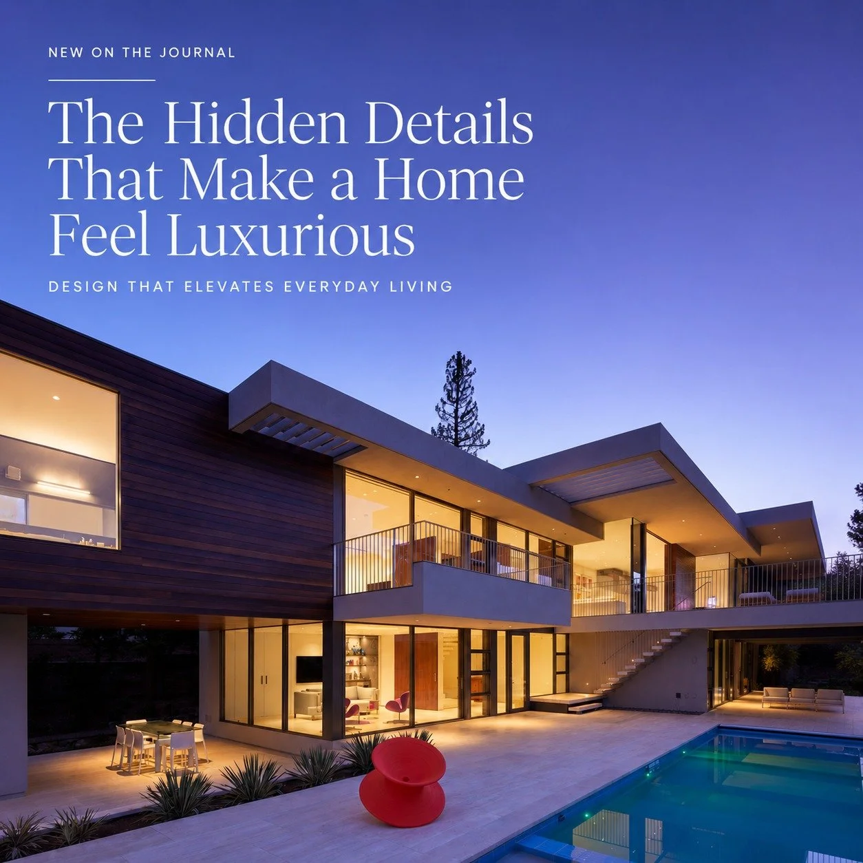Luxury isn't defined by expensive materials or designer furniture.

It's found in the details you may never consciously notice.

Thoughtful space planning. Natural light. Layered lighting. Custom millwork. Architectural details. Hidden storage. The q