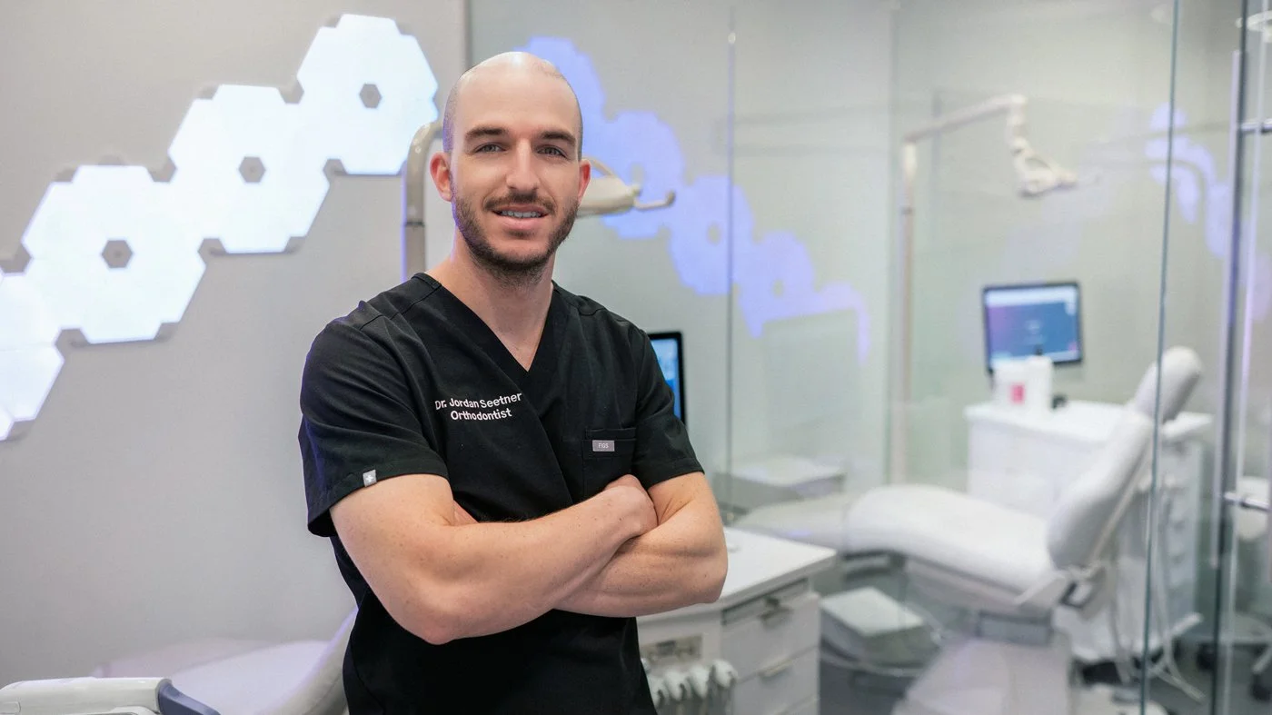 Orthodontist in a modern clinic during a Toronto branding shoot