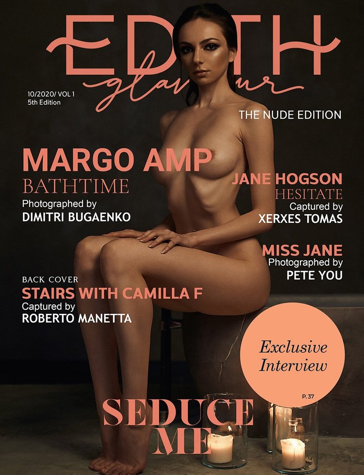 Edith Glamour The Nude Edition cover featuring photography by Dmitry Bugaenko