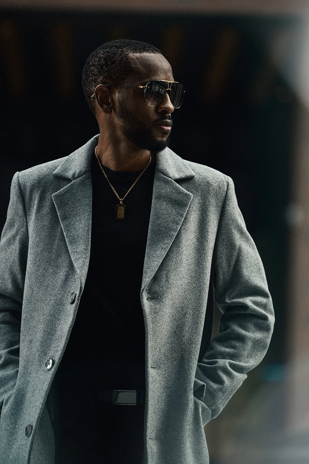 Stylish men's lifestyle portrait photographed in Toronto