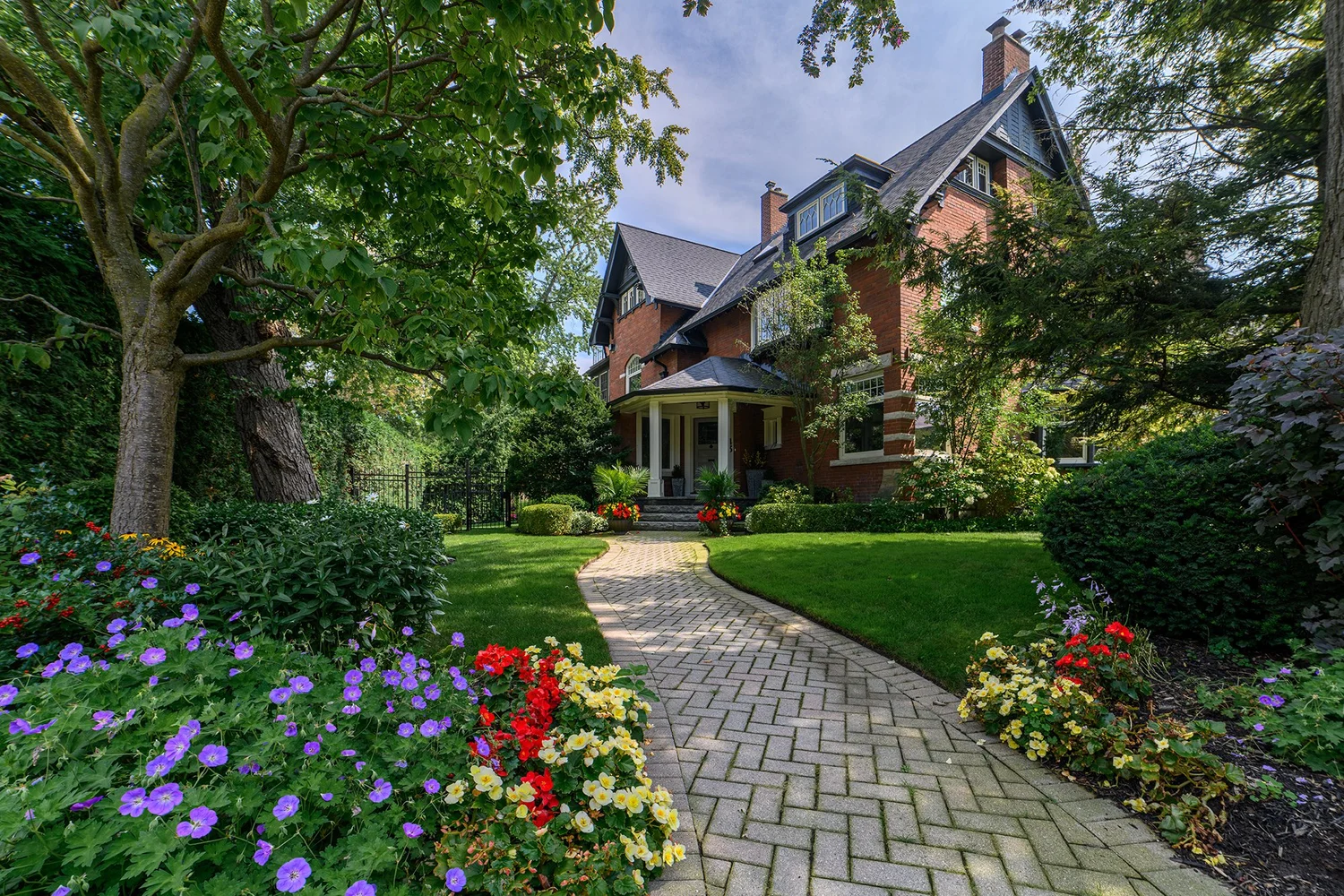 Toronto house exterior photographed for a residential listing