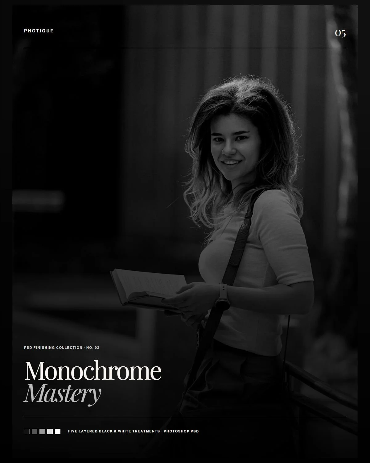 Monochrome Mastery PSD Set
