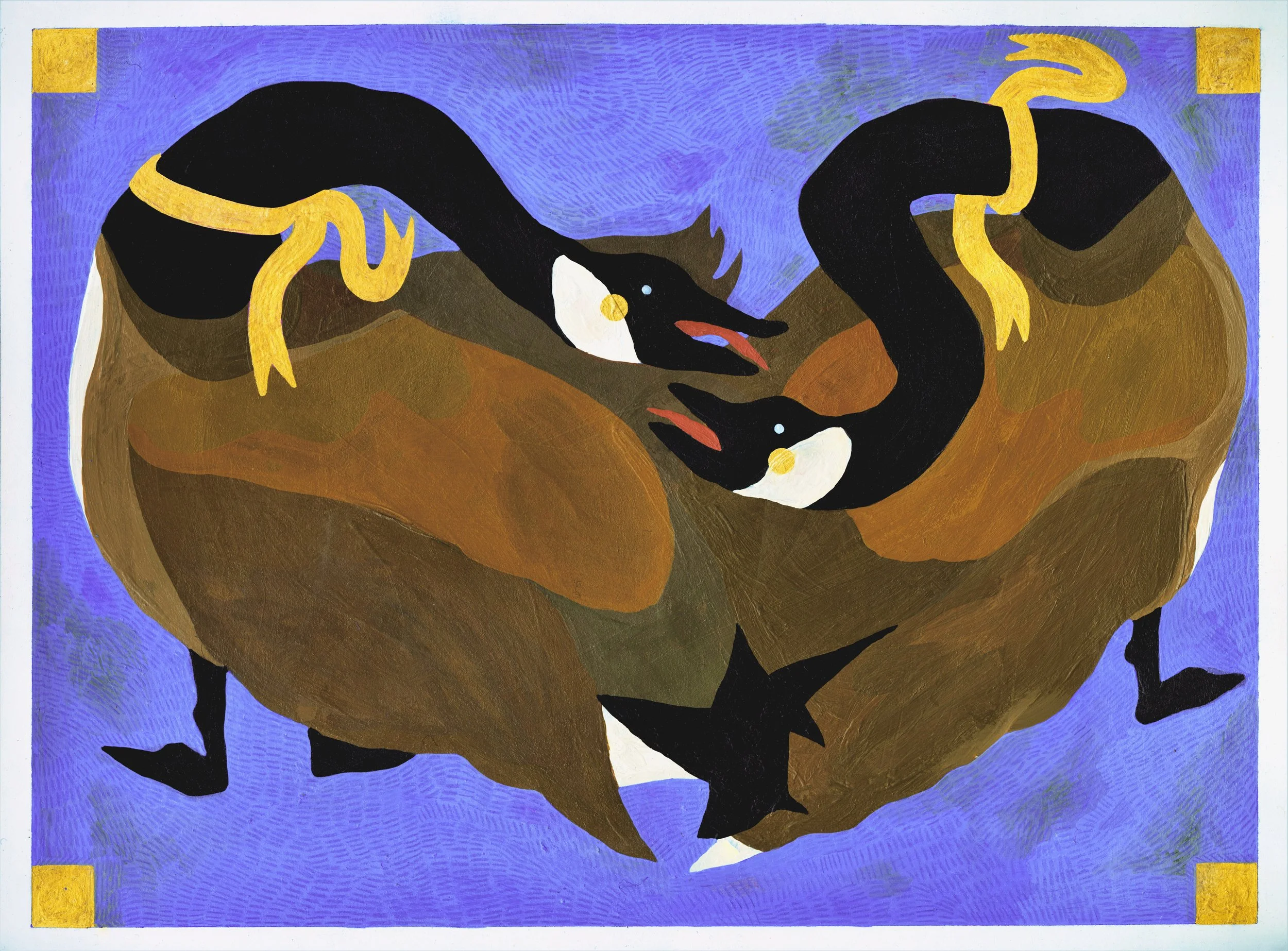 Talking Geese In Gold.jpeg