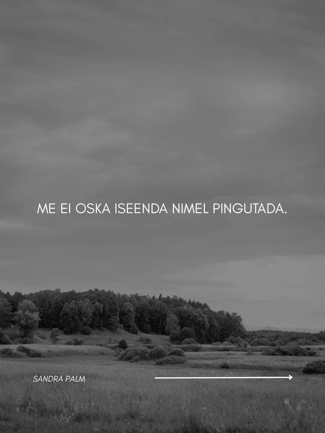 &Uuml;ks asi, mida ma olen ikka ja j&auml;lle n&auml;inud - naistel, kes &uuml;tlevad, et neil pole enda jaoks energiat, on tegelikult tohutult energiat. Nad teavad t&auml;pselt, kuidas pingutada. Aga kogu see j&otilde;ud on aastaid l&auml;inud selle