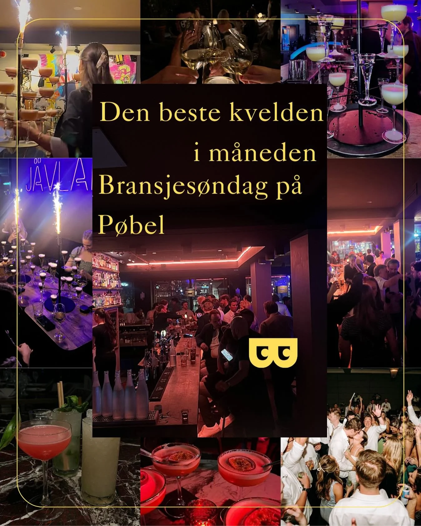 S&oslash;ndag 14.09 er vi i gang igjen med den morsomste s&oslash;ndagen i m&aring;neden, nemlig bransjes&oslash;ndag🍾
Vi h&aring;per p&aring; en like fantastisk kveld som sist og at en kald 🐻-unge og kaffesmak frister ;) 
21-sent, vi sees!😈