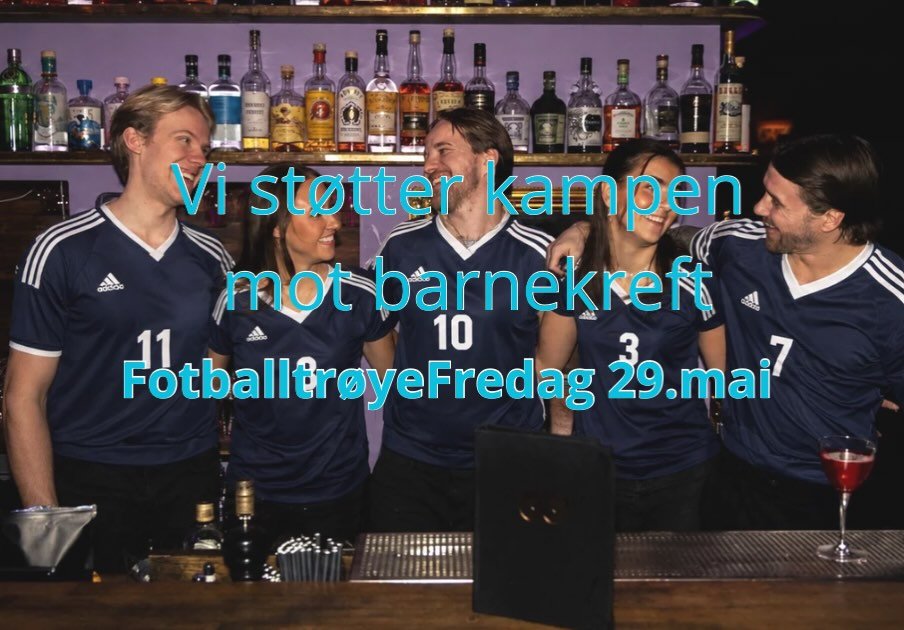 I dag m&oslash;ter vi opp i baren med fotballtr&oslash;ye, oppfordrer alle dere til &aring; gj&oslash;re det samme❤️ vi sees 19:00 - 02:00 #fotballtr&oslash;yefredag
