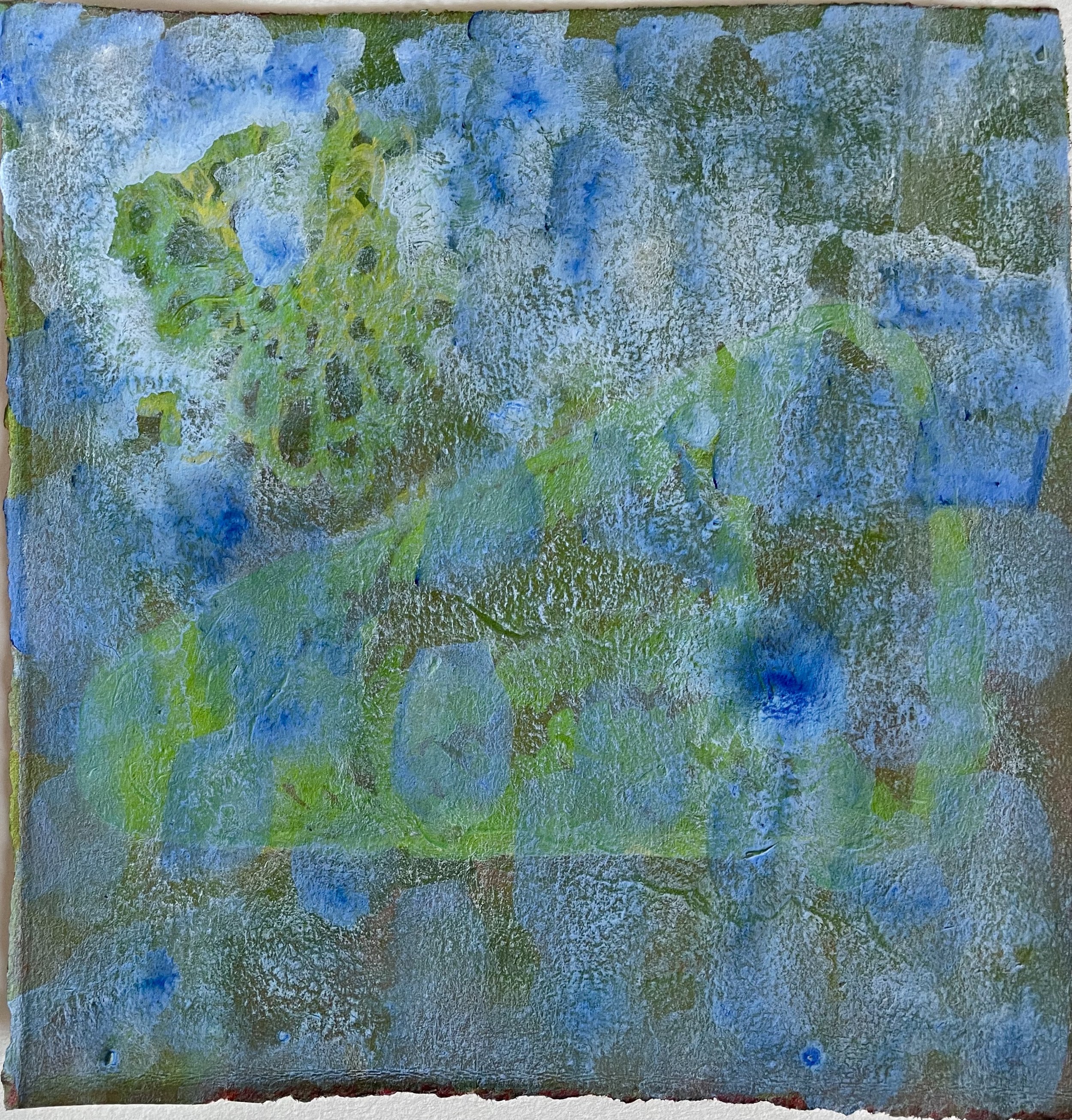Morning, 2025. Acrylic on Arches, 7.5" x 7.5" $150 - $37 discount = $113