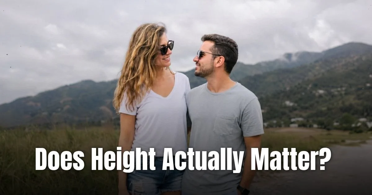 Does height matter in dating — couple standing together
