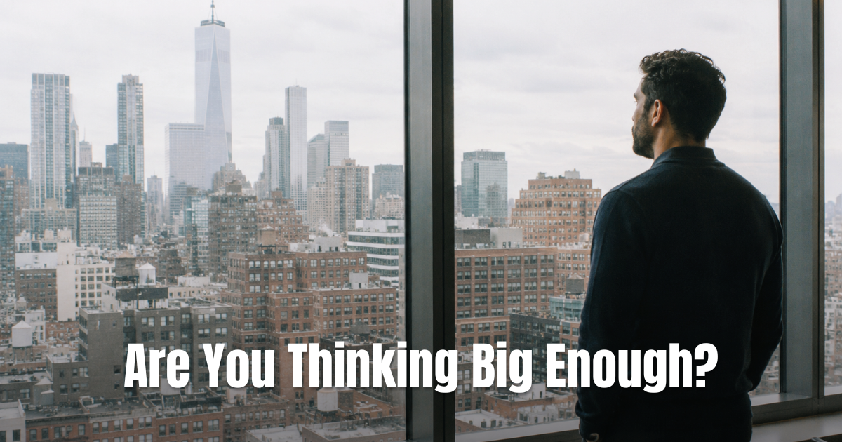 Why You're Not Thinking Big Enough (And How to Fix It)