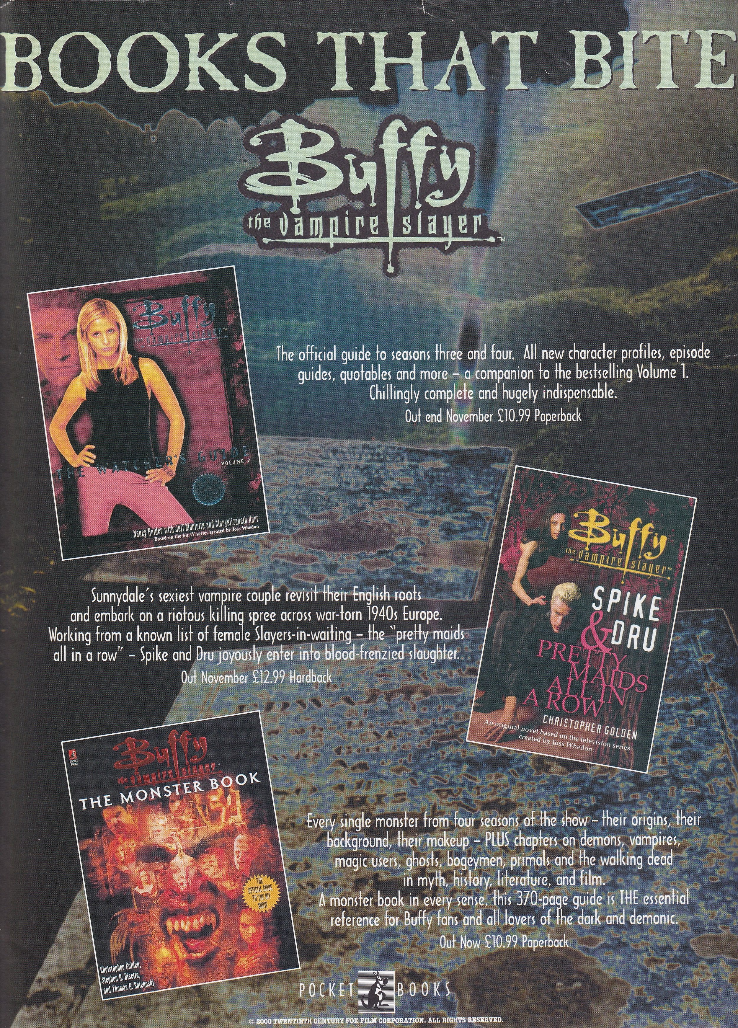 Buffy Book Advertisement from Magazine, 2000s