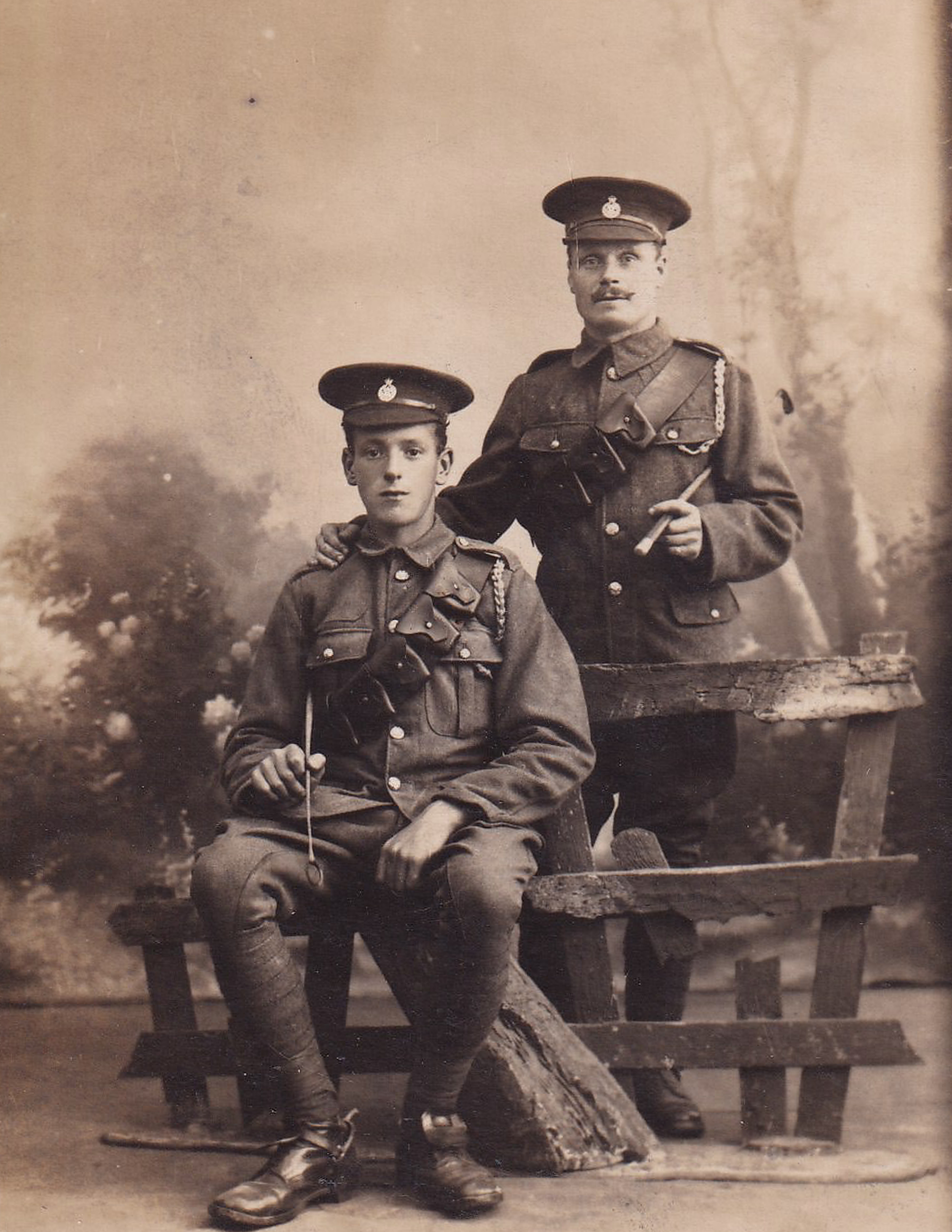 WW1 soldiers, early 20th century.