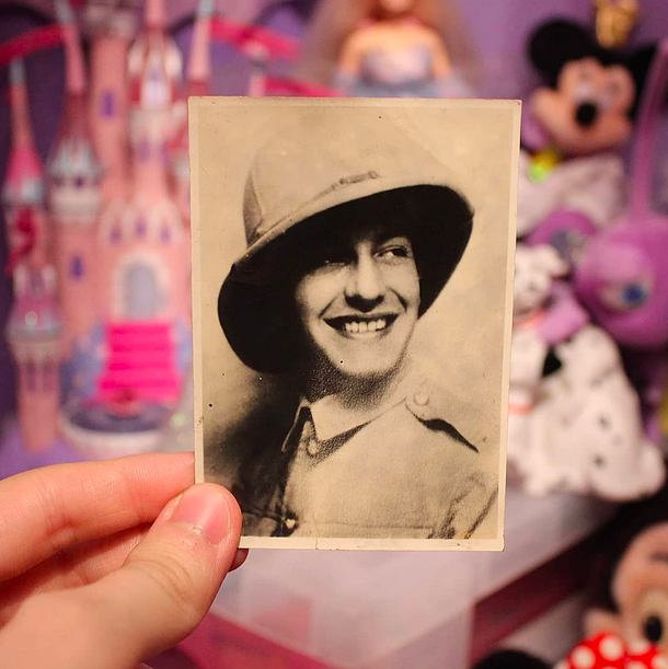 Military guy with great smile, 20th Century