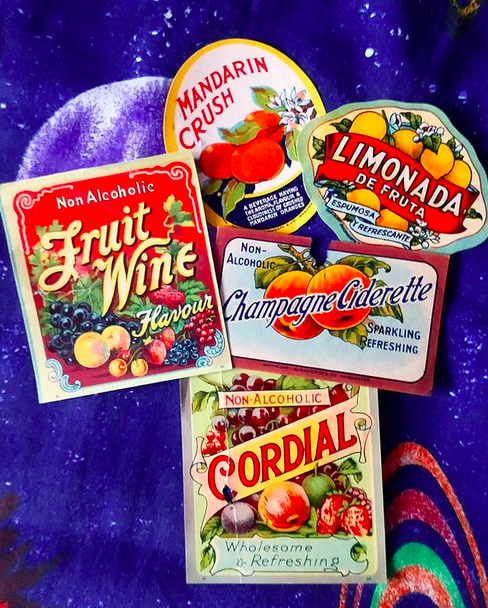 Drink labels, early 20th Century