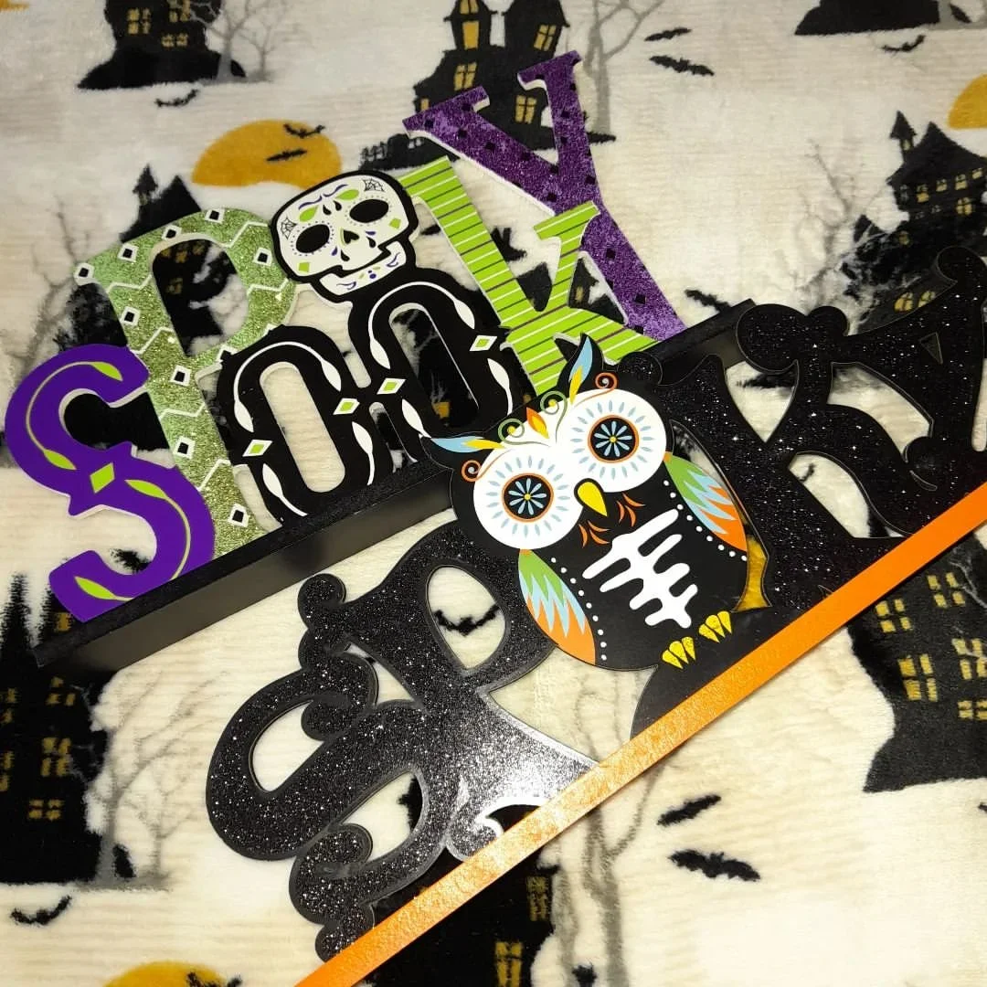 Two Halloween signs, Asda