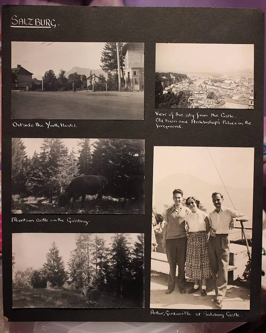 Scrapbook page, Salzburg, 20th Century