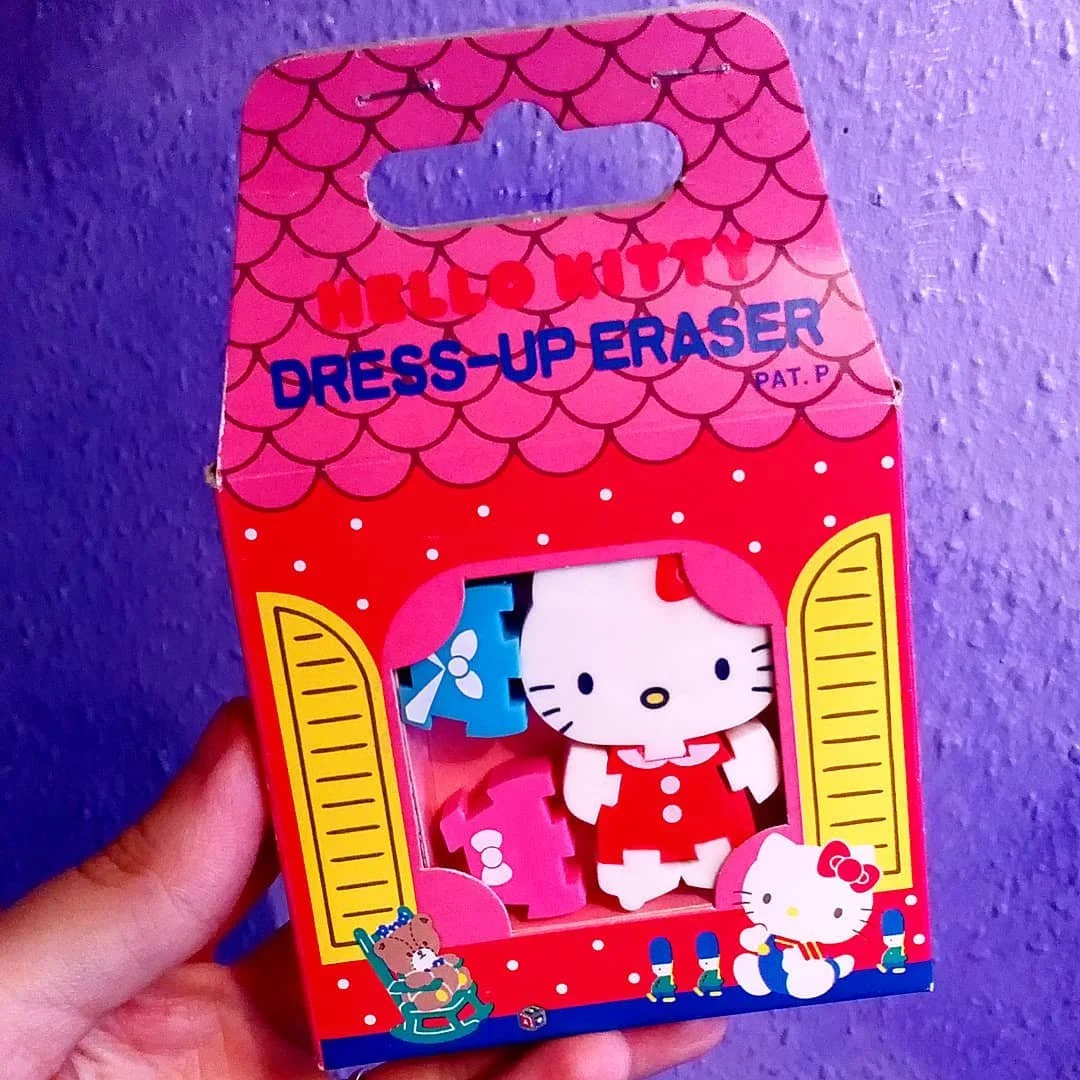 Hello Kitty Dress-Up Eraser, 1987