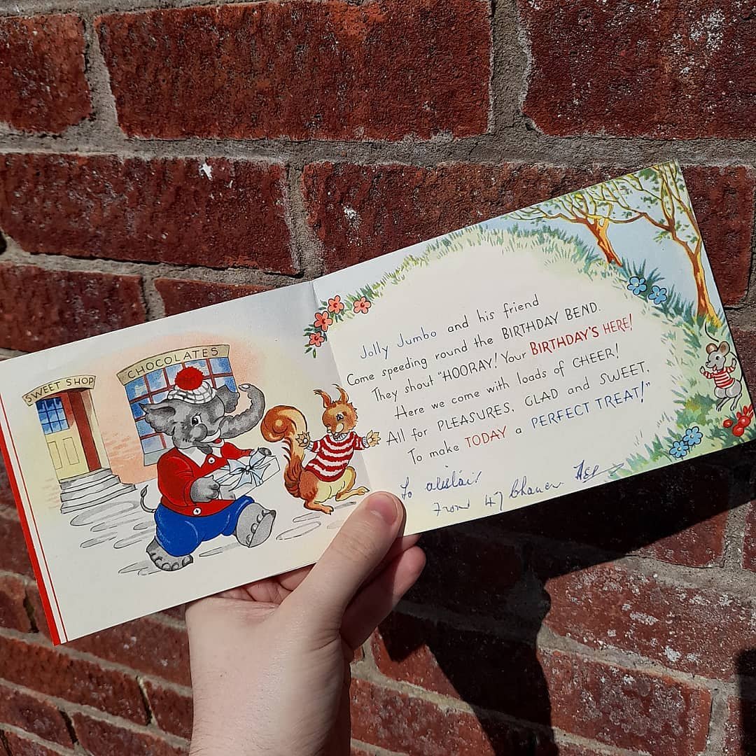 Birthday card addressed to Alistair, 20th Century