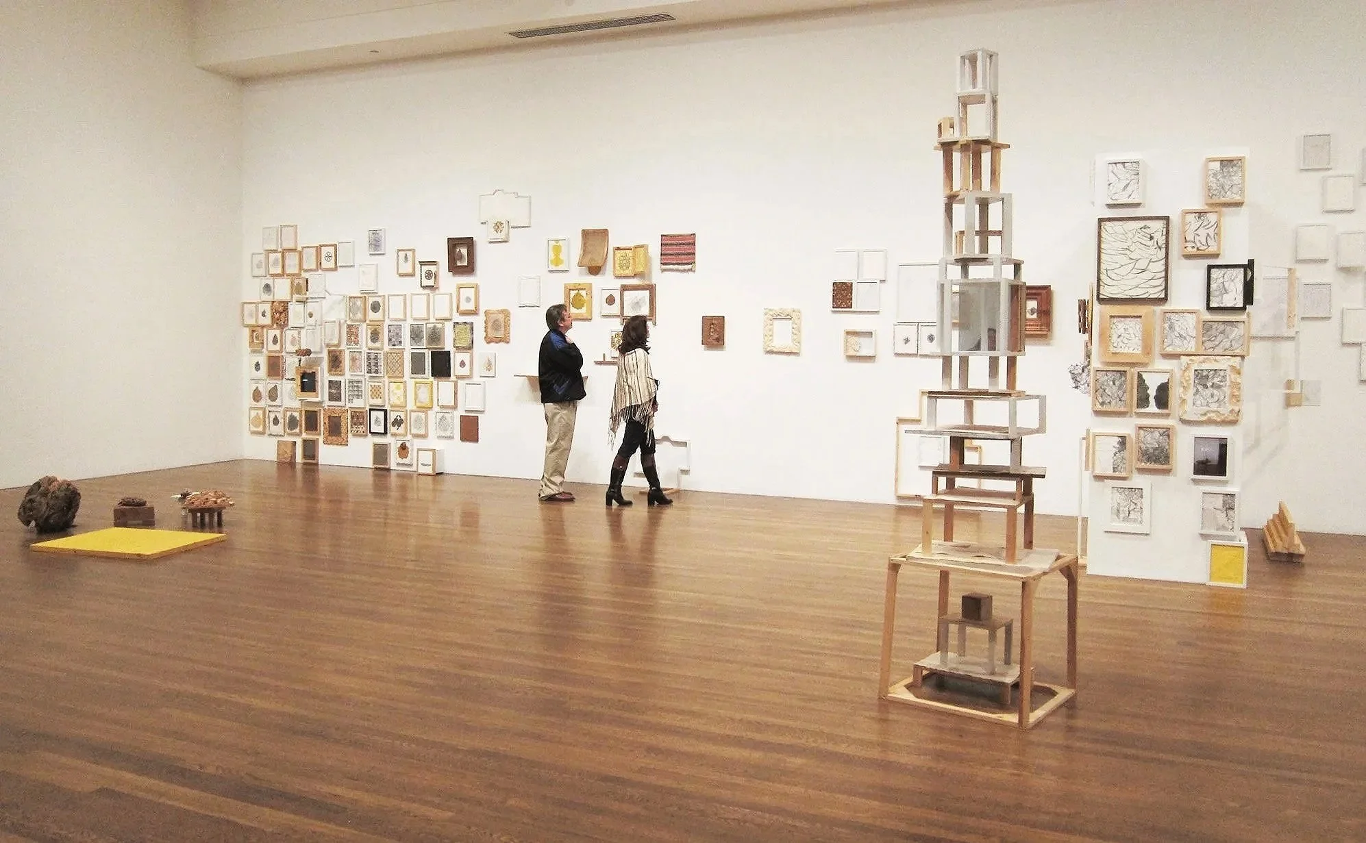 In Rome: The Pine Grove. And. Natura naturans; natura naturata, 2012. 
Installed in the Worcester Art Museum. Size variable.
A meditation and study in drawing of Roman pine cones and Cosmati tile works.