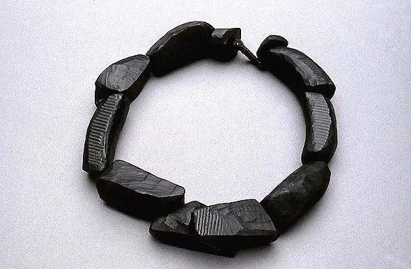 Beaded Necklace, 1985.  
Ebony.