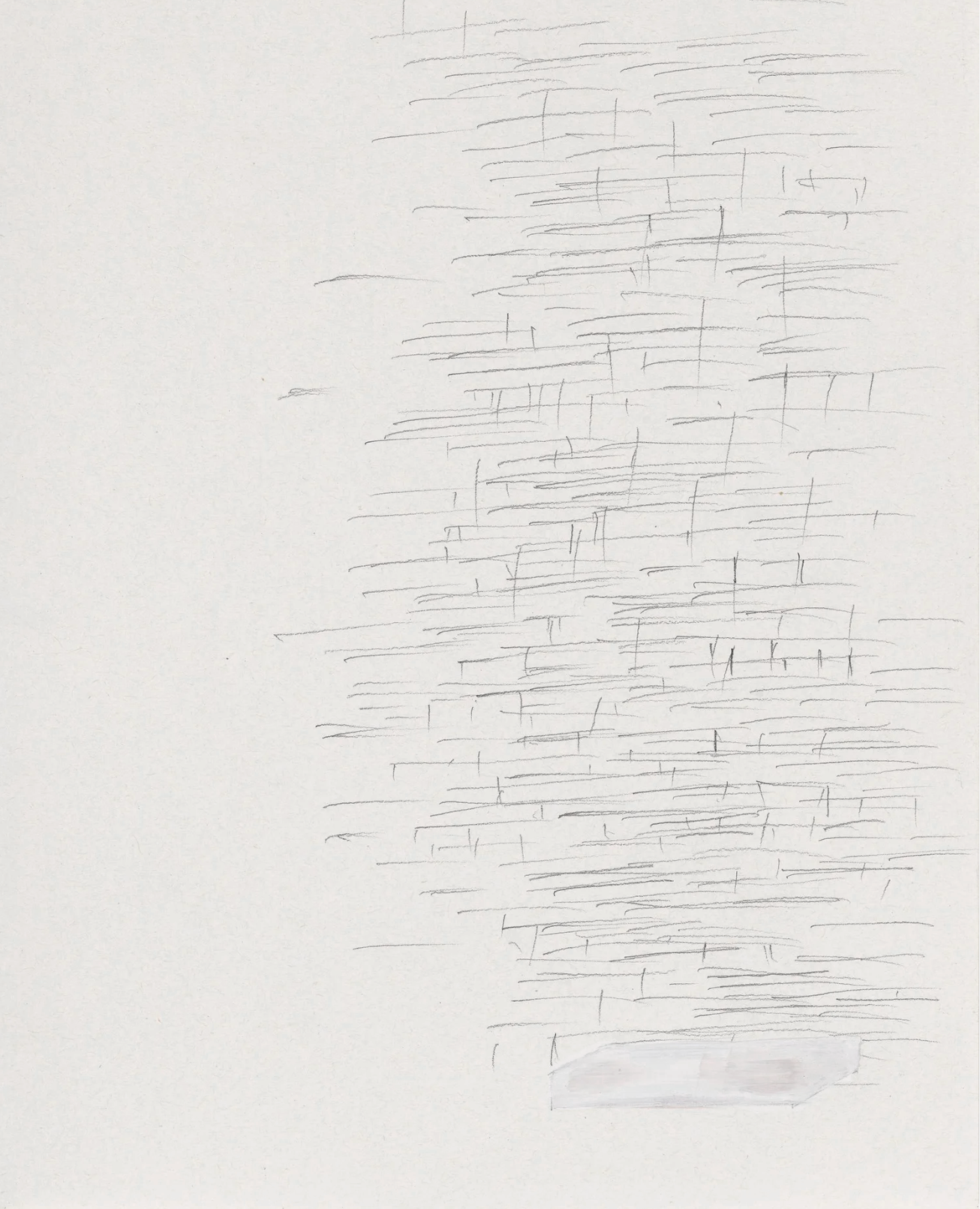 Drawing from Blosfeldt-Reitveld, 2022.
graphite, gouache on paper.
13 x 9 inches.