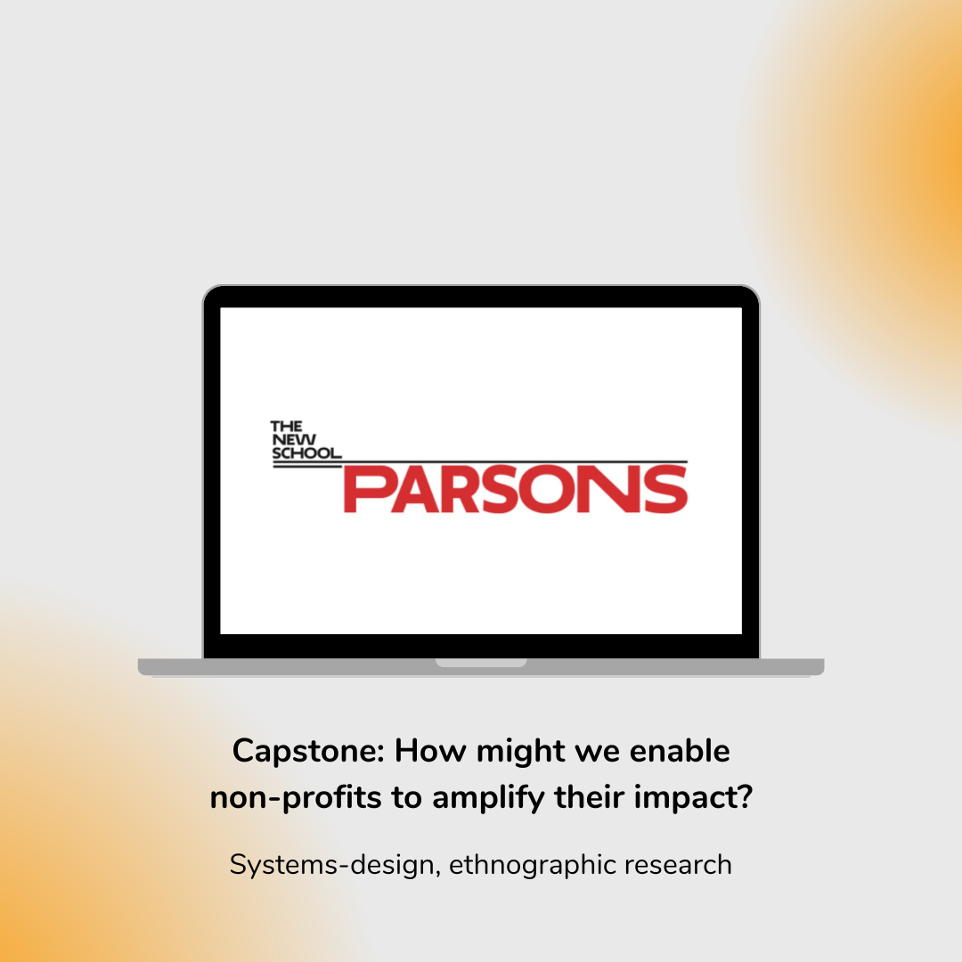 Capstone: How might we enable non-profits to amplify their impact?