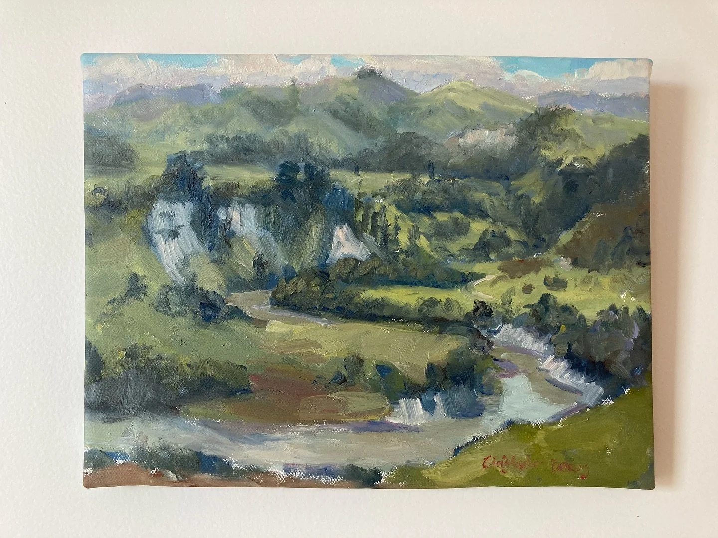 Available original ~ Rangitikei river in Mangaweka painted #enpleinair 18/11/24

Oil on canvas 8&rdquo;x10&rdquo;

$280 ~ message for delivery options.