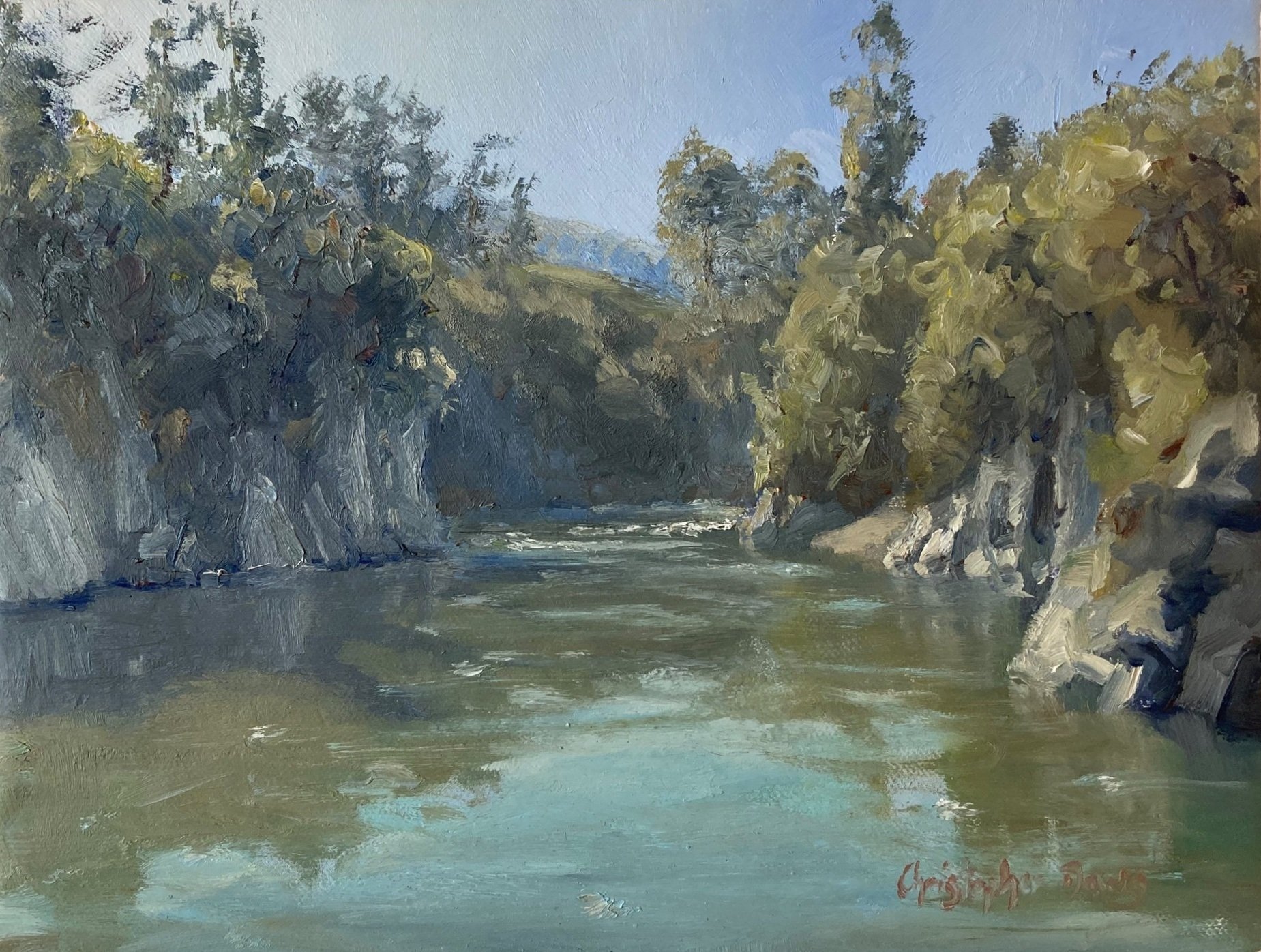 Otaki Gorge "Plein Air" original.