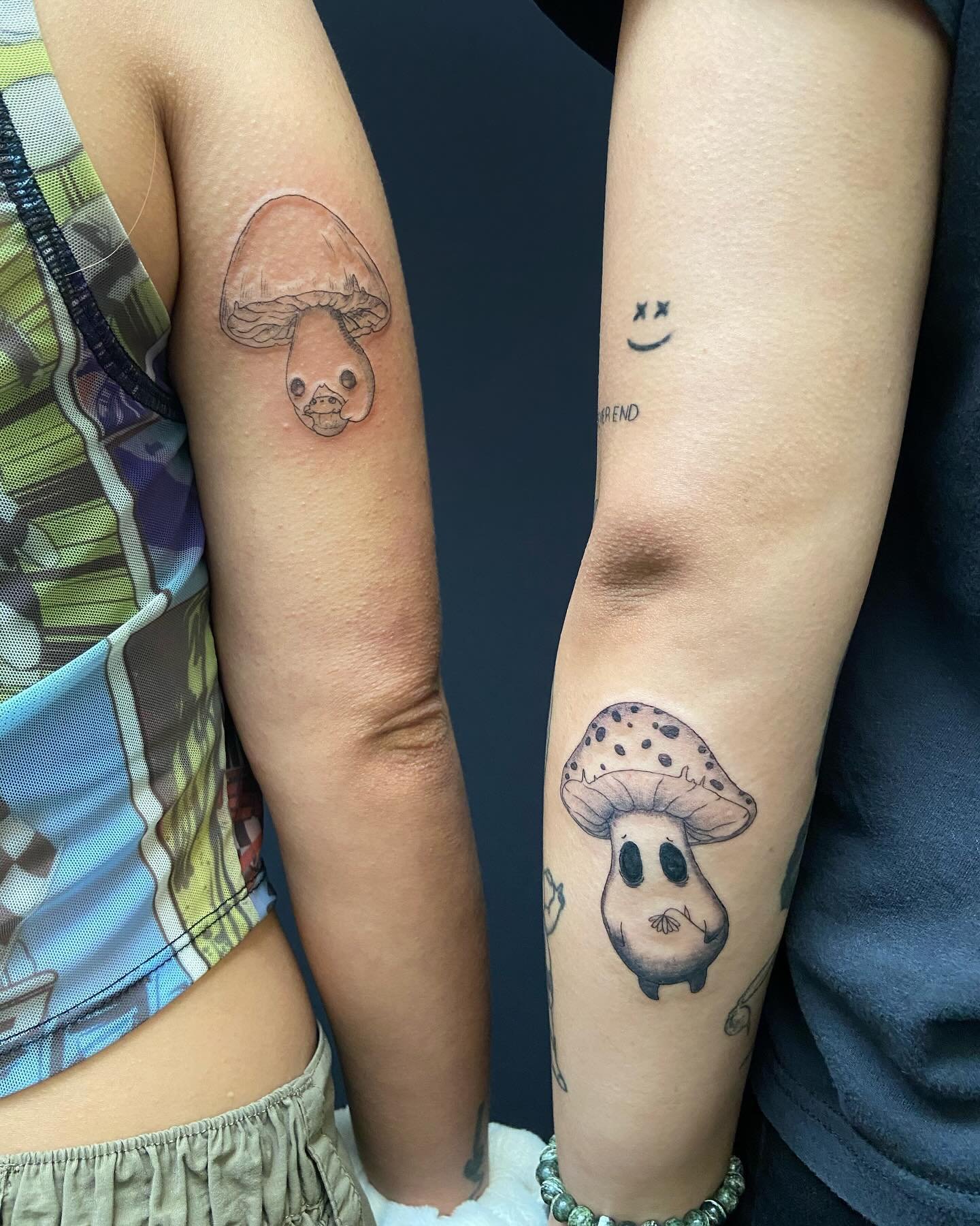 cutie mushroom friends for cutie human friends!!! little shroomie with the frog designed by the super talented @abi.toads !!
.
.
.
.
.
.
.
.
.
.
.
.
.
.
.
.
#mushroomtattoo #bestfriendtattoos #matchingtattoos #frogtattoo #cutetattoo #finelinetattoo #