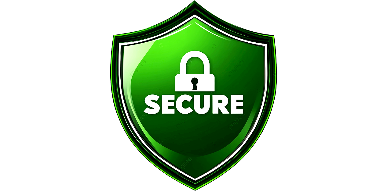 Green shield emblem with a padlock icon and the word 'SECURE' in white text.