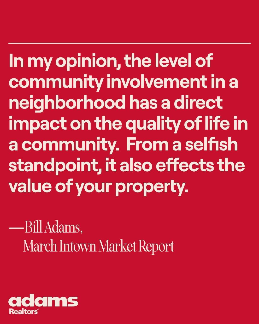 In this month's Market Report, @billadamsbroker focuses on the Intown Atlanta neighborhoods that make up &quot;the cradle of neighborhood activism&quot; in Atlanta. Read more at the link in our bio! ❤️