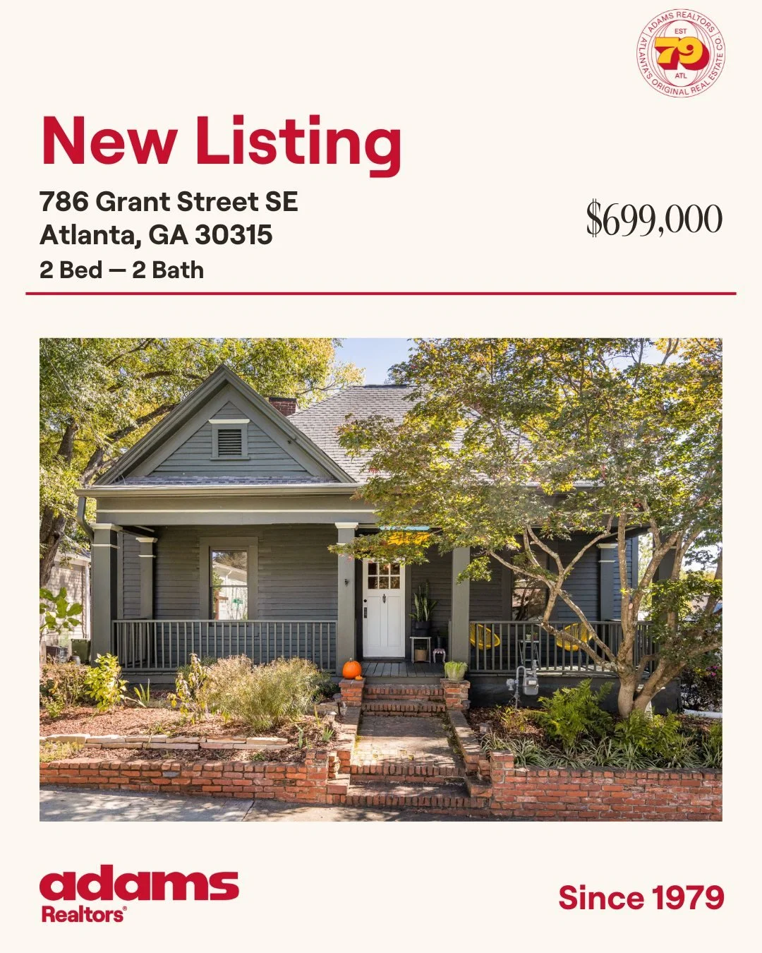 🌟 New Listing in Grant Park🌟

🏡786 Grant St SE
🛏 2 Bedrooms
🛁 2 Bathrooms
$699,000

Exclusive Listing Agent:
👩🏼 @alifandel 
📞 404.668.0550
✉️ alison@adamsrealtors.com
.
.
.
#newlisting #grantparkatl #adamsrealtors #intownatlantarealestate #gr