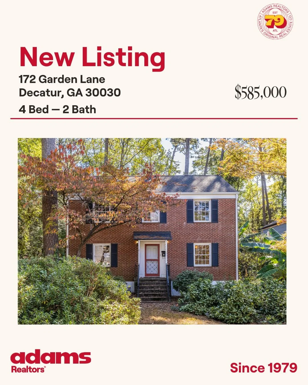 🌟 New Listing in Decatur🌟

🏡172 Garden Lane
🛏 4 Bedroom
🛁 2 Bathrooms
$585,000

🧔🏻&zwj;Exclusive Listing Agent: Silas Adams
📞 678.317.3789
✉️ silas@adamsrealtors.com
.
.
.
#newlisting #decatur #decaturhouseforsale #adamsrealtors #atlantareale