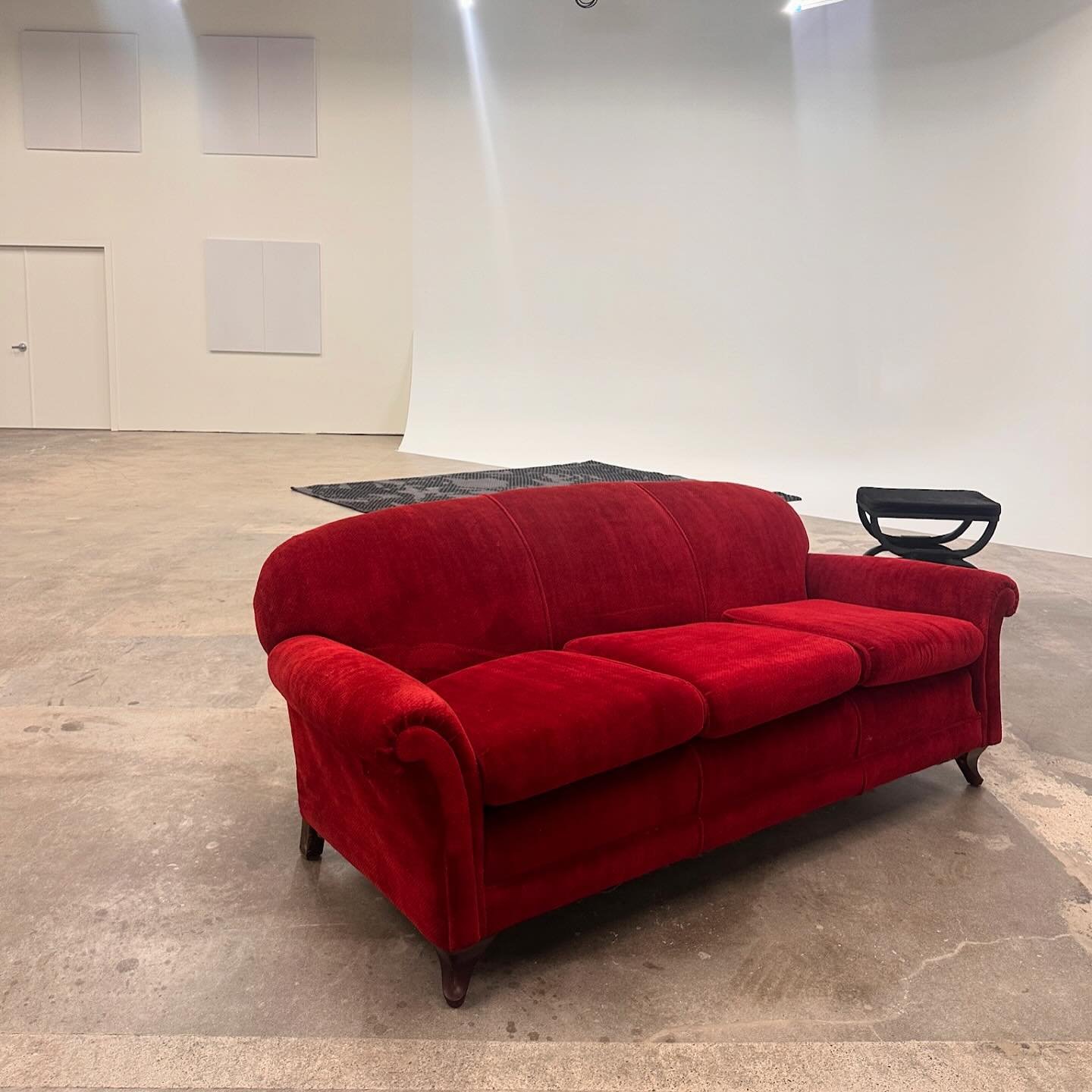 This girl is finally getting her moment. My dad upholstered this sofa for my mom in 1981, the year I was born. She has been moved everywhere I&rsquo;ve been and questioned time and again. Why would I keep this ancient piece that doesn&rsquo;t really 