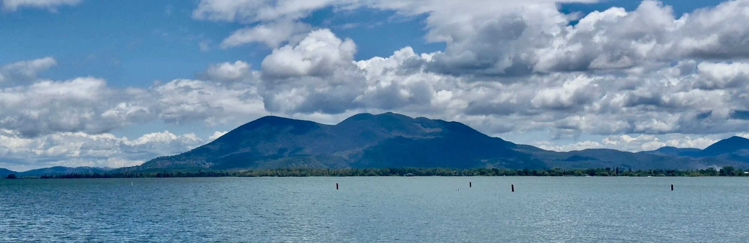 An image of Mount Konocti and Clear Lake