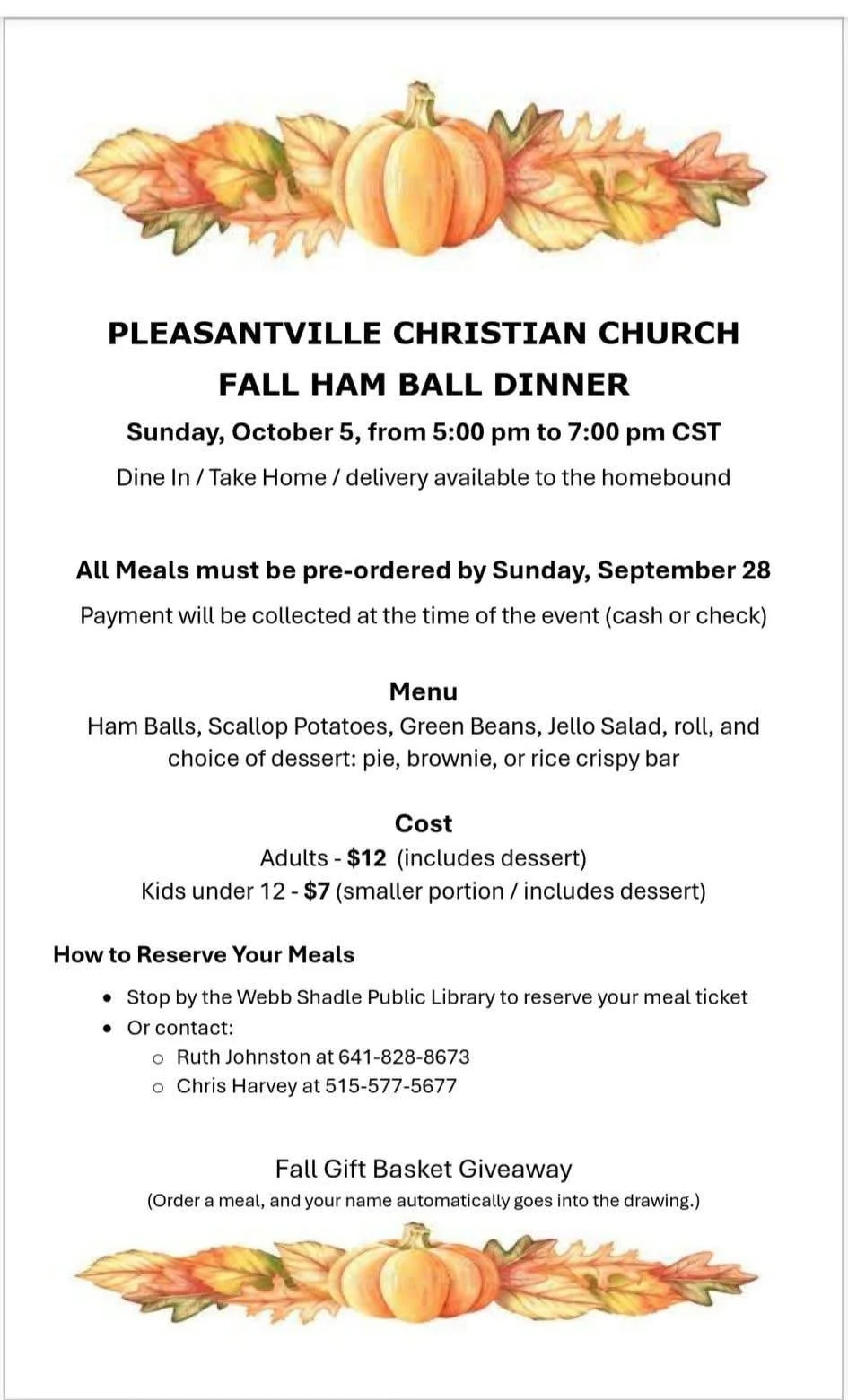 Ham Ball Dinner