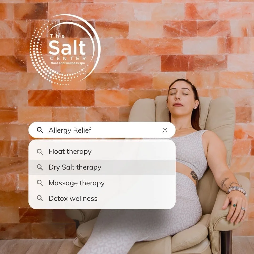 🌼Need Relief from Pollen &amp; Spring Allergies ? 🌼

Monthly Dry Salt Therapy Memberships
&nbsp; &nbsp; &nbsp; &nbsp; &nbsp; &nbsp; &nbsp; &nbsp; &nbsp;
🔹Level I Dry Salt Membership &nbsp; &nbsp;$34/month
One monthly Dry Salt Session Purchase addi