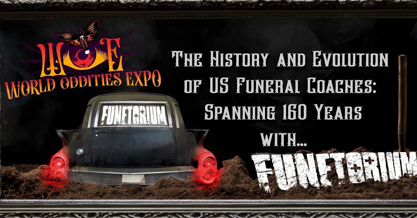 💀 WOE welcomes Funetorium to Raleigh, bringing their expansive knowledge of US Funeral Coaches (and all things regarding funeral history) to the WOE Theater. 🪦 

🪬 All WOE Theatre discussions are included with your GA and VIP ticket! 🎟️

🎃 WOE A