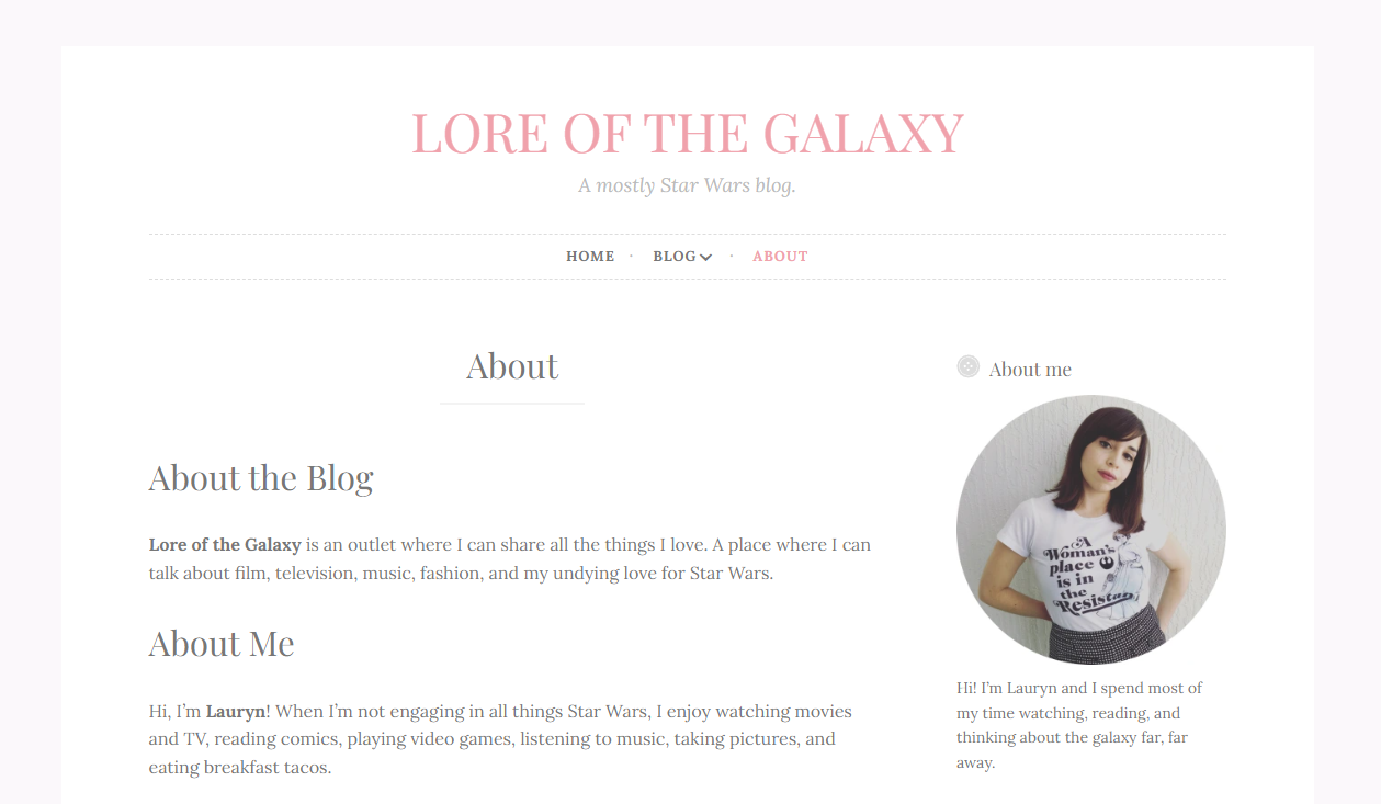 Lore of the Galaxy: A Wordpress Blog